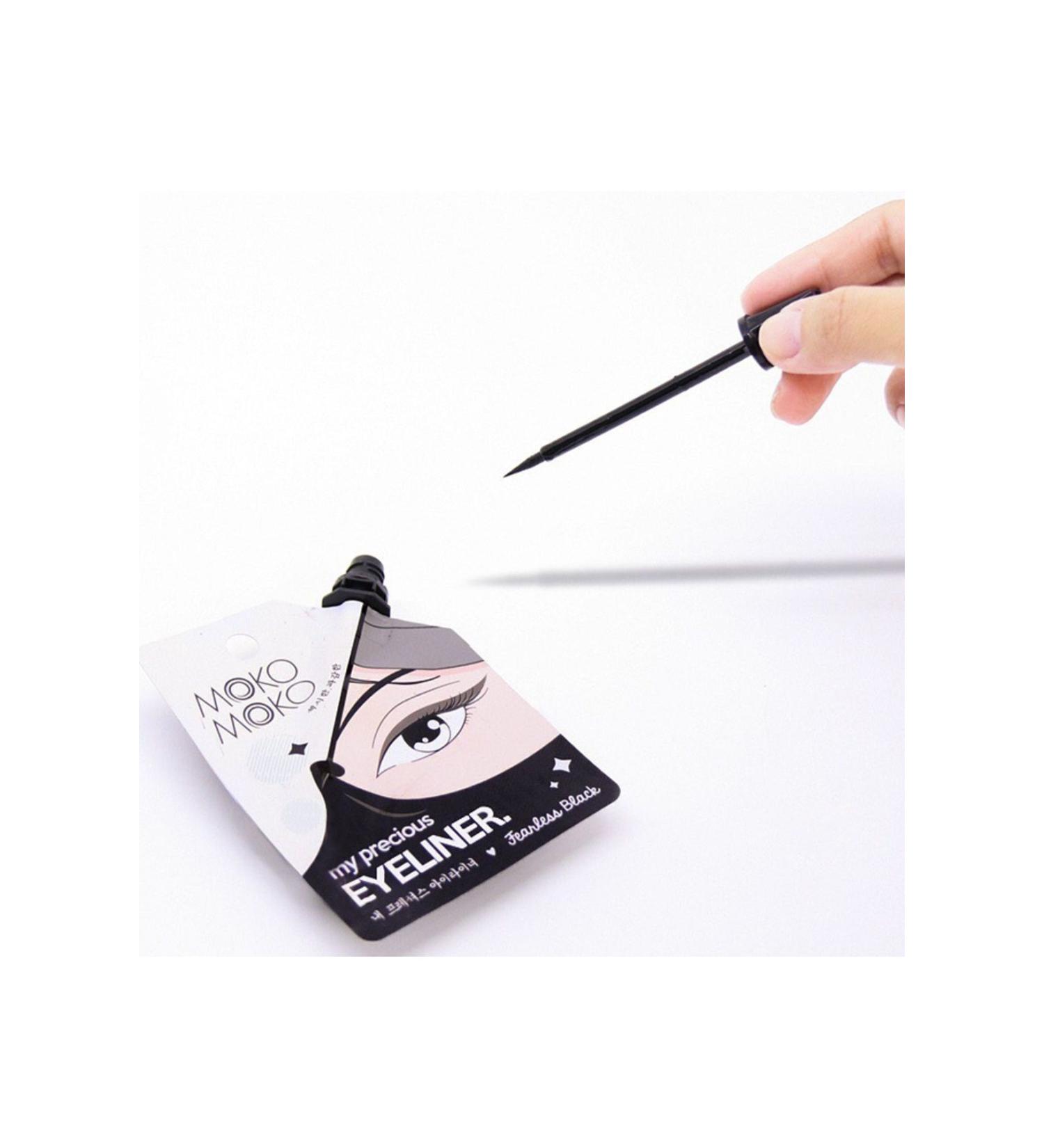 MOKO Eyeliner Waterproof Dipliner Black Liquid-Waterproof-Eyeliner Cat eyes-Eyeliner Mini Size-Travel - Buy Online on GoSupps.com