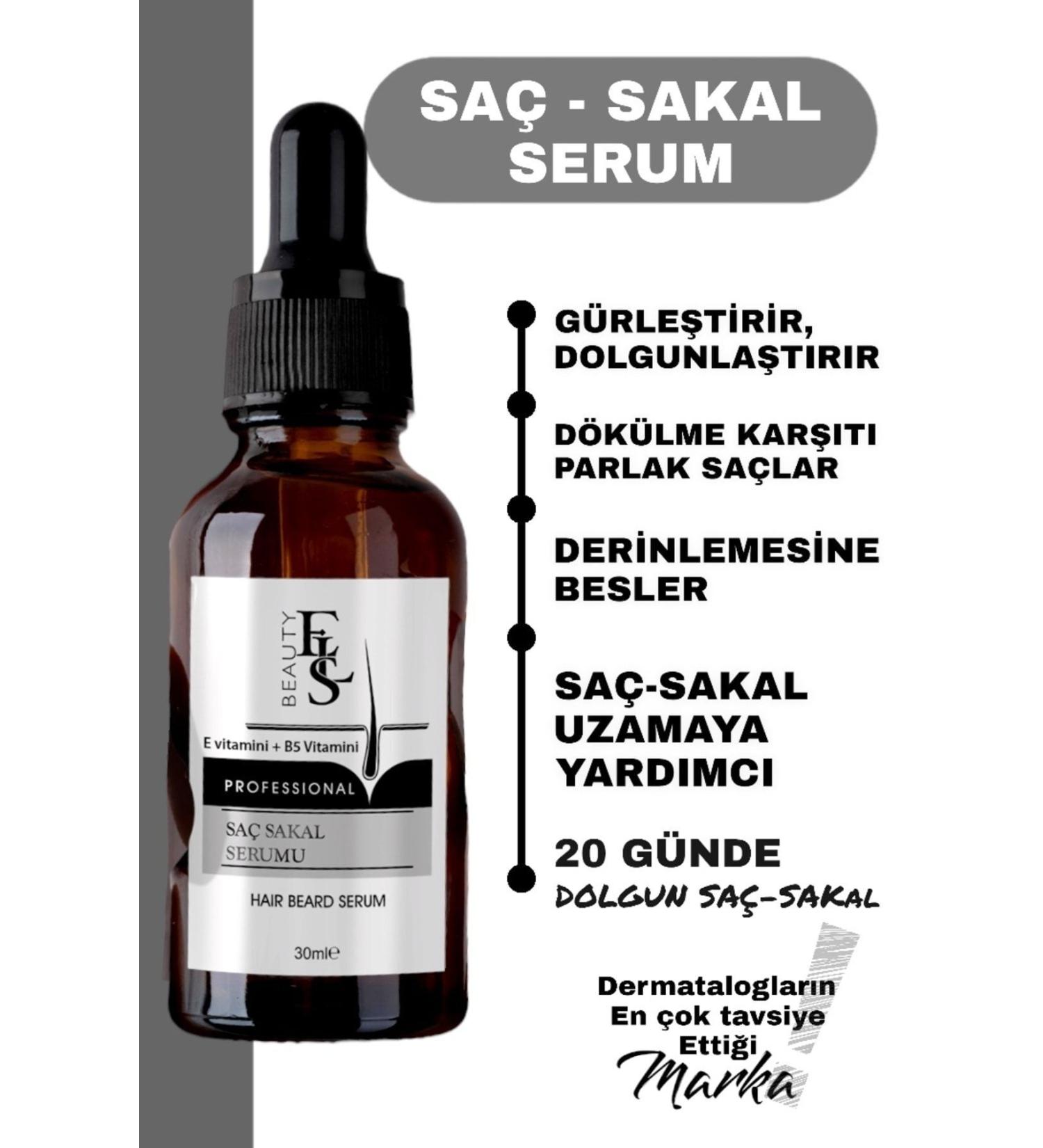 Eslbeauty Hair and Beard Thickener Nourishing Plumping Serum with Vitamins 30ml - Buy Online on GoSupps.com