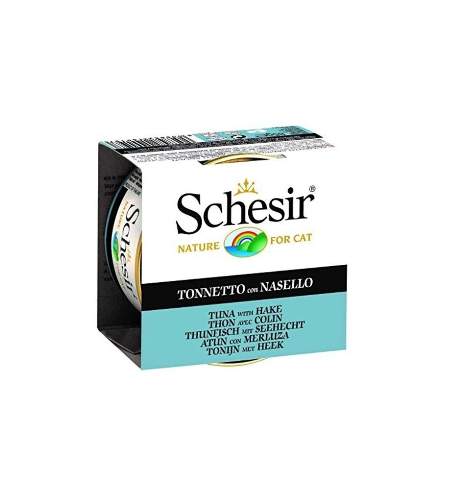 Schesir Tuna and Hake Cat Canned Food 85 gr