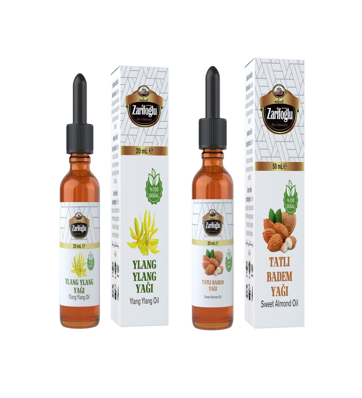 Zarifo lu Ylang Ylang Oil + Sweet Almond Oil 2 Piece Set