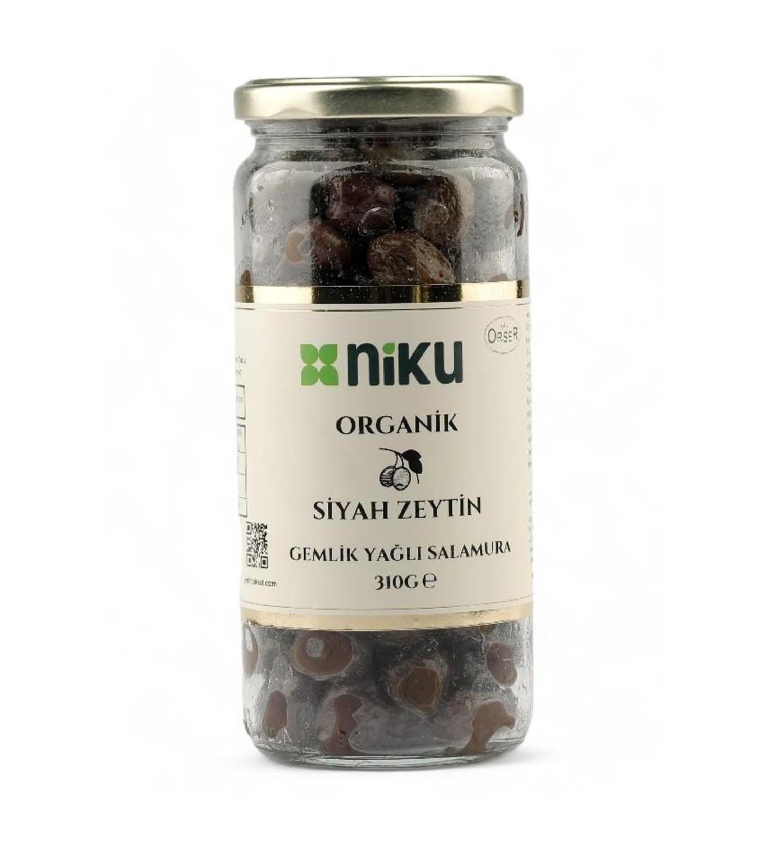 NIKU Organic Black Olives 310GR - Buy Online on GoSupps.com