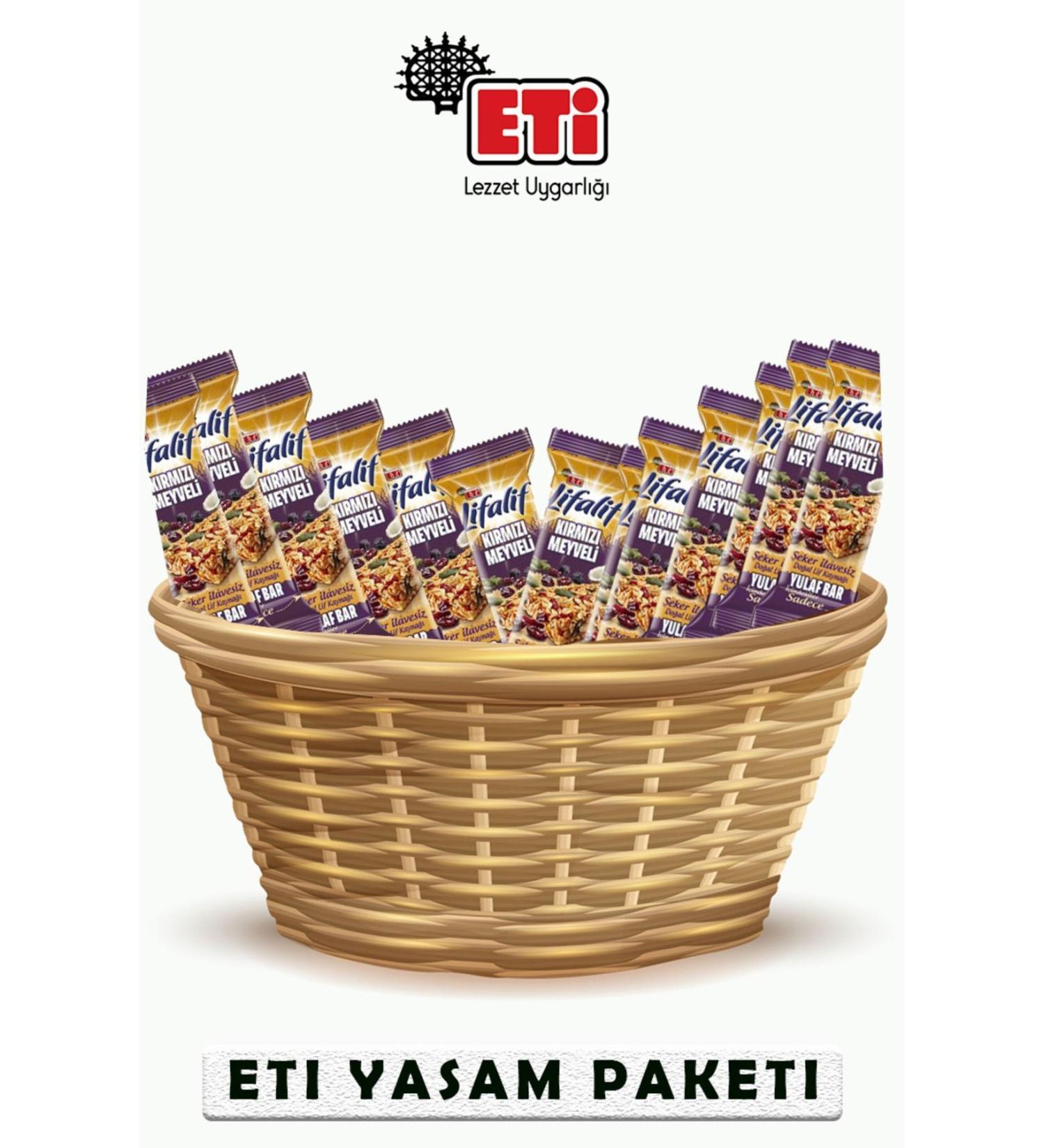 Eti Lifalif Nuts Oatmeal Bar 35 G X 12 Pieces