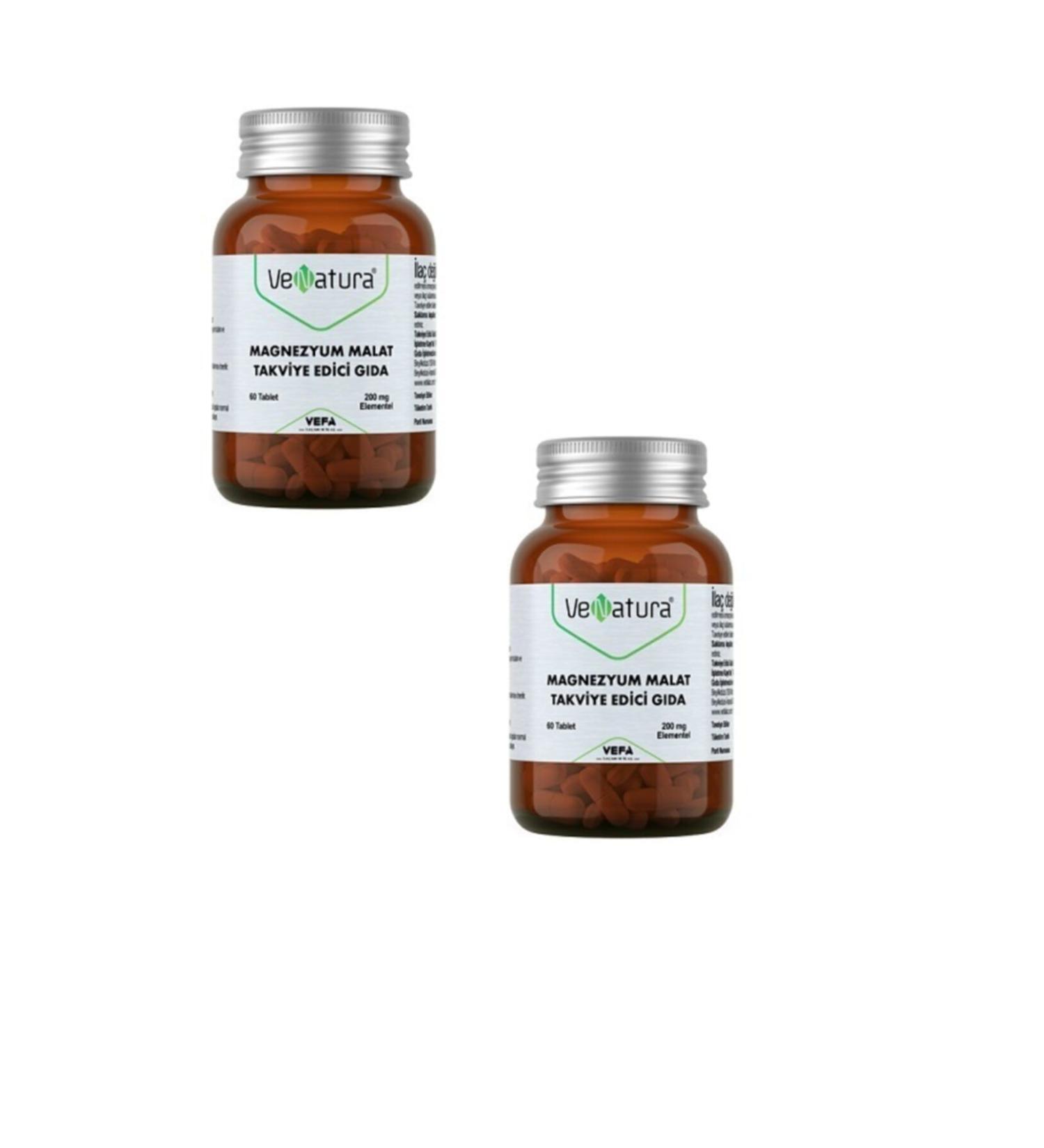 Venatura Magnesium Malate 60 Tablets 200 Mg X2 Pieces