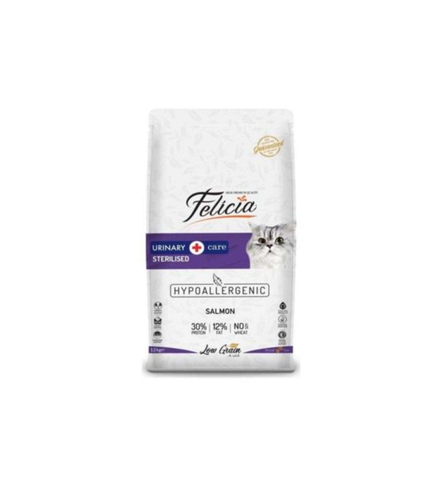 Felicia Low Grain Hypoallergenic Salmon Sterilized/light Cat Food 12 kg