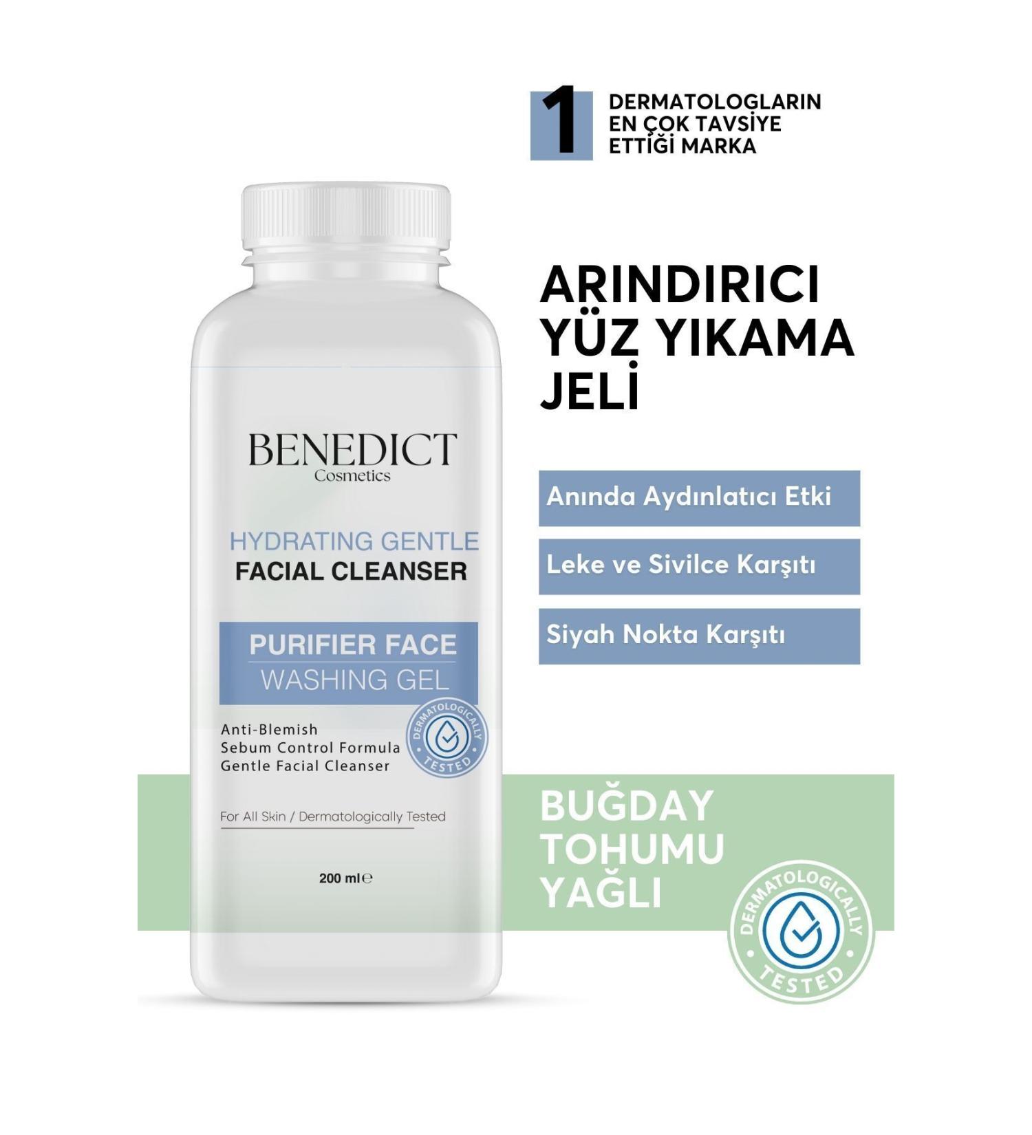 Benedict Purifying-Anti-Stain-Acne and Blackhead Facial Cleansing Gel 200ml