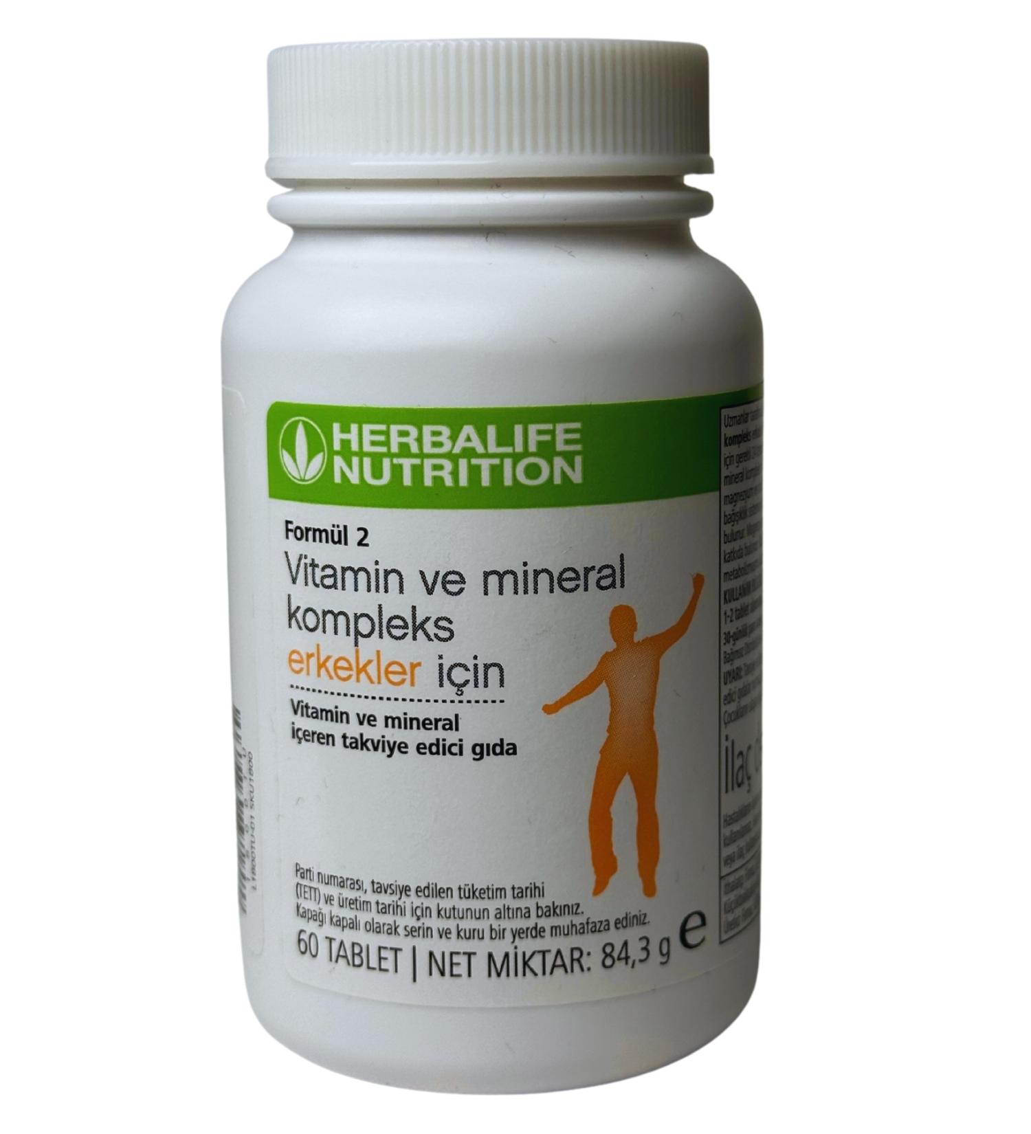 Herbalife Men's Formula 2 Vitamin and Mineral Supplement 60 Tablets