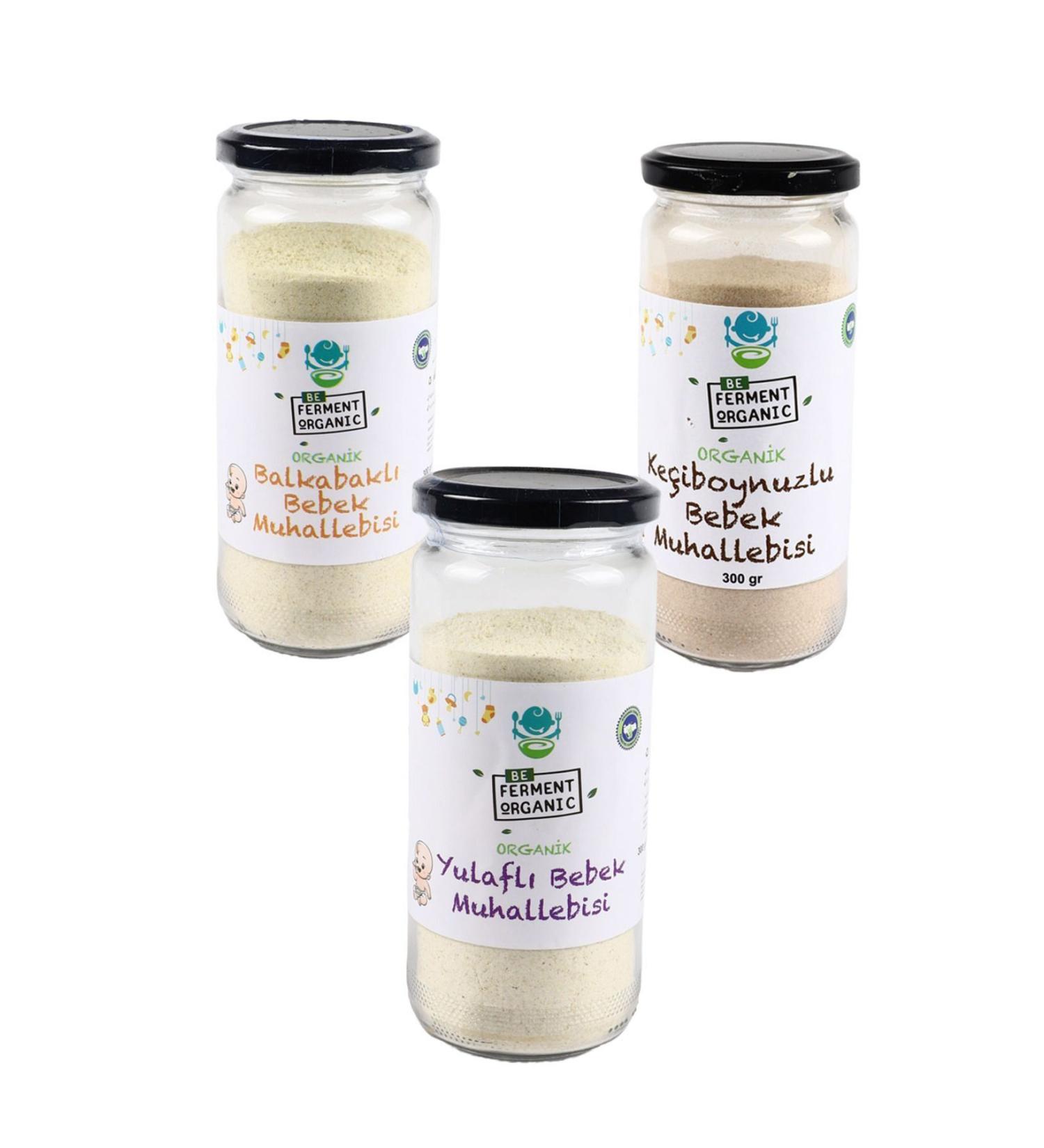 BEORGANIC Organic Custard Set of 3