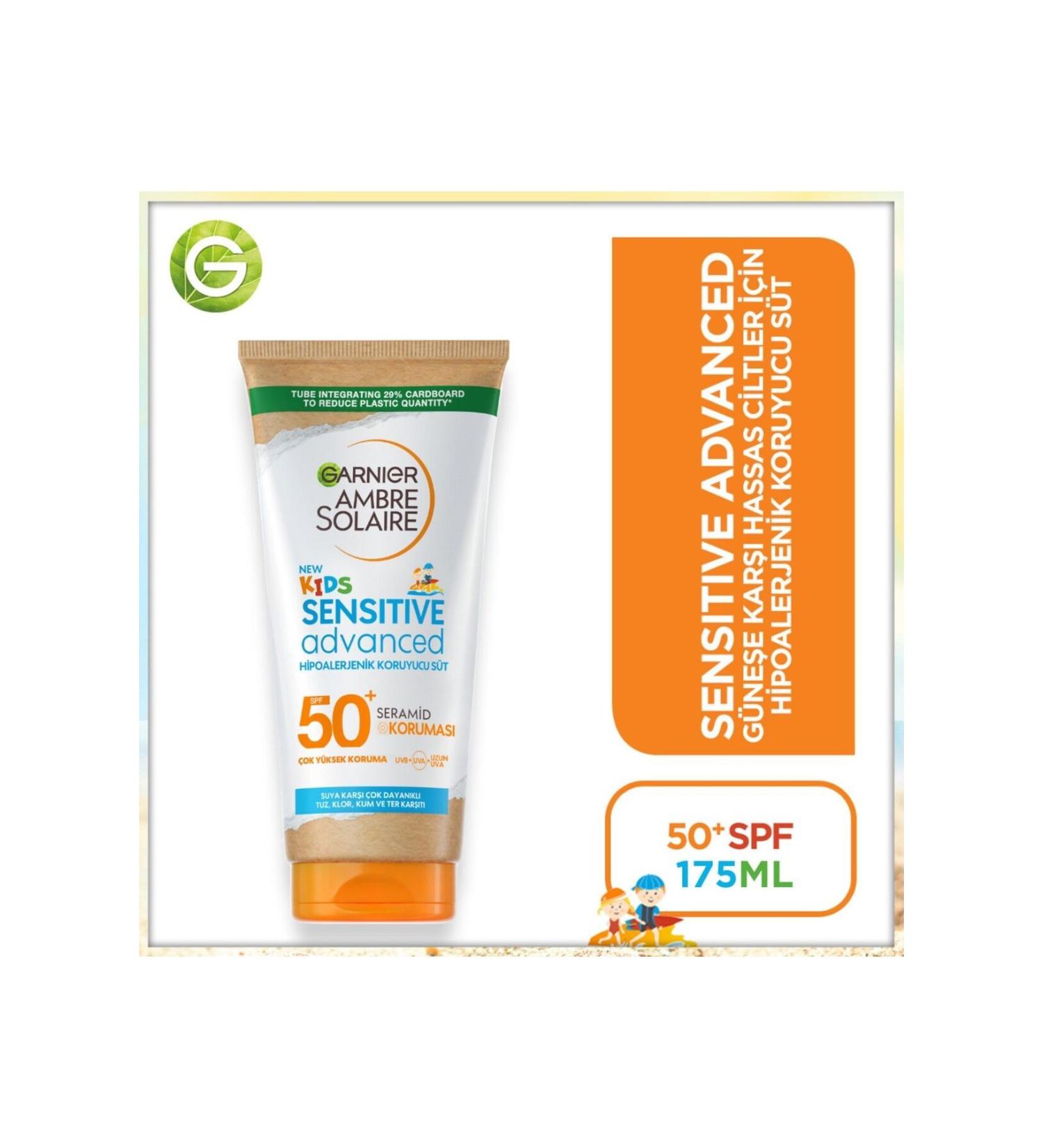 Garnier AMBRE SOLAIRE 50 DEGREE FACTOR SUN CREAM SUN MILK FOR CHILDREN KEYON3284