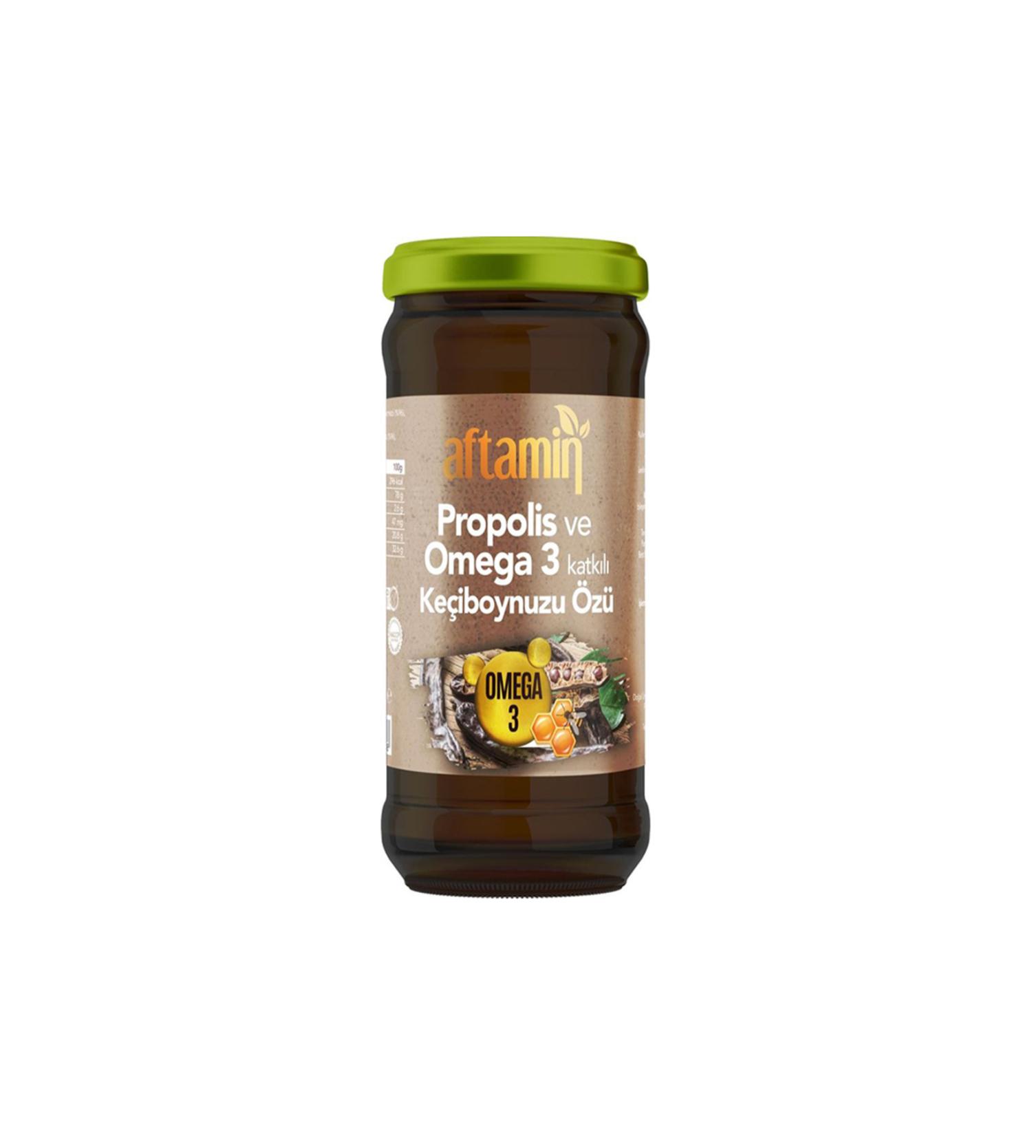 Carob Extract Containing Aftamine Omega 3 and Propolis 640 G (WITH SPOON)