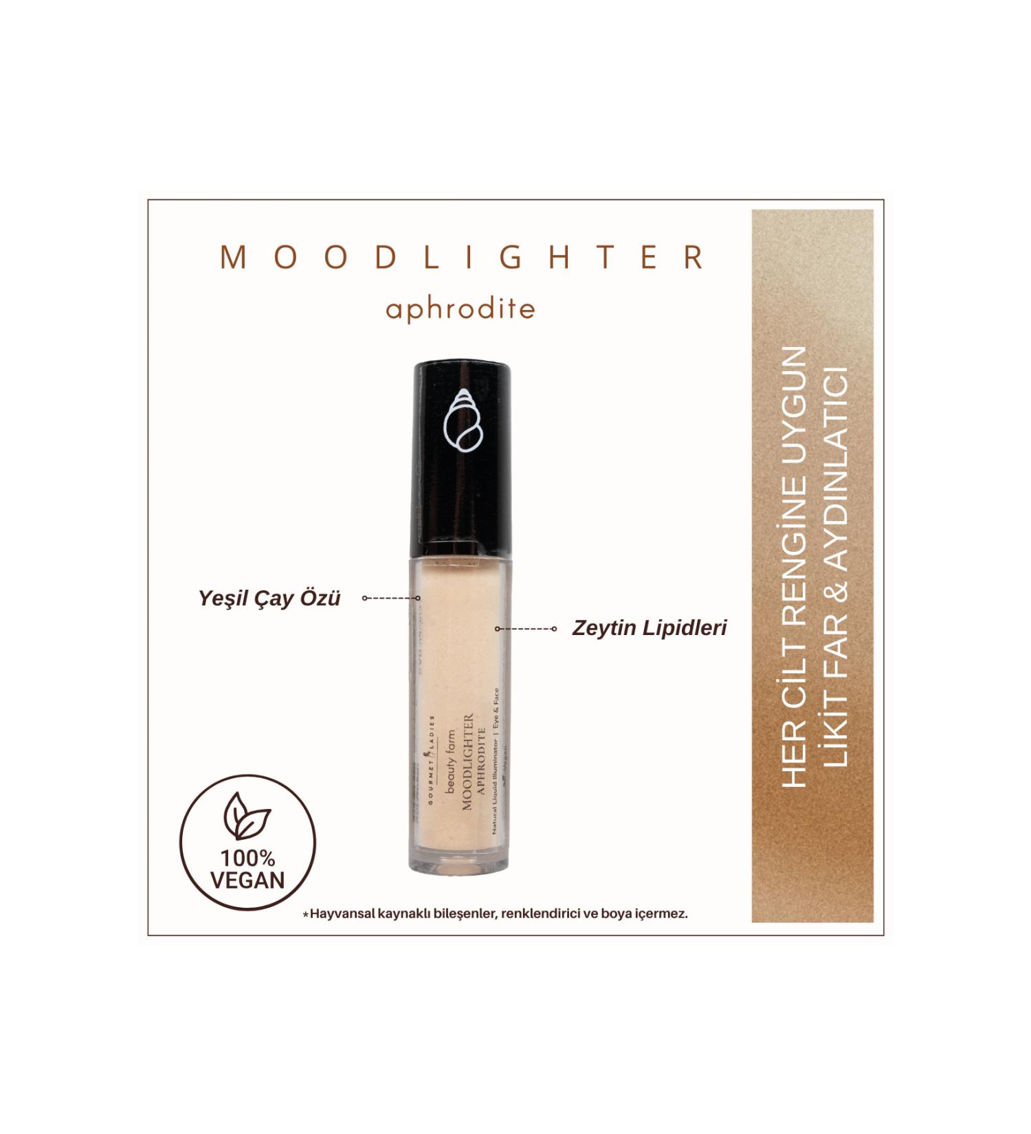 Gourmet Ladies Afrodit Moodlighter Natural Liquid Illuminator Eye & Face - Gourmet Ladies