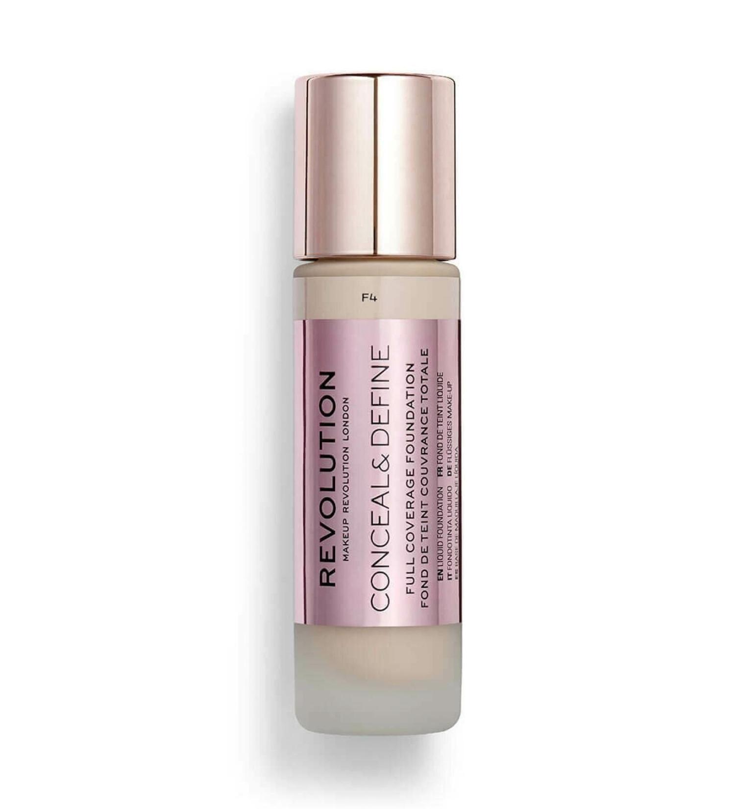 Revolution Conceal & Define Foundation F4 5057566046558