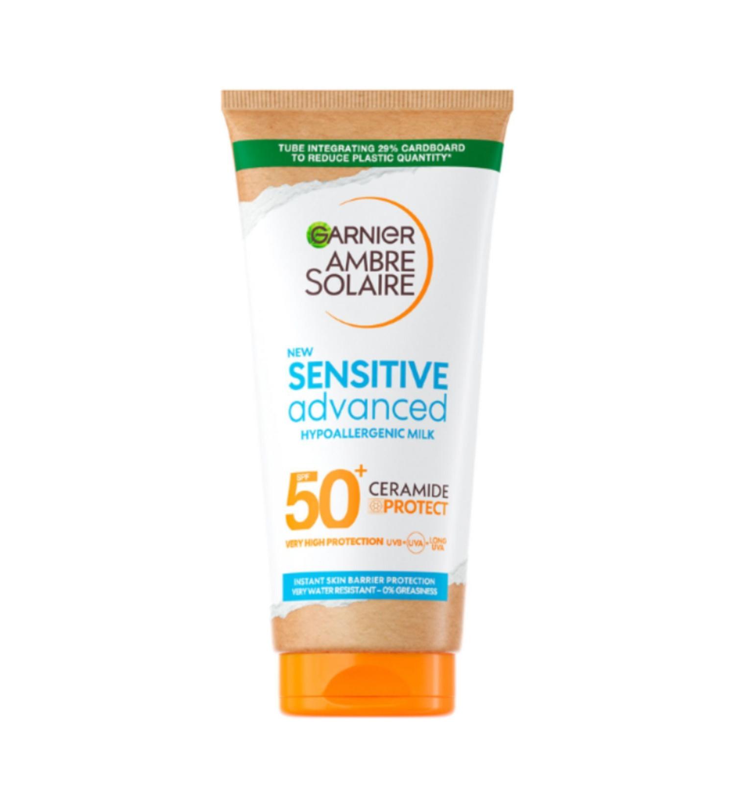 Garnier AMBRE SOLAIRE SENSITIVE ADVANCED MILK SPF 50+ 175 ML KEYON3287