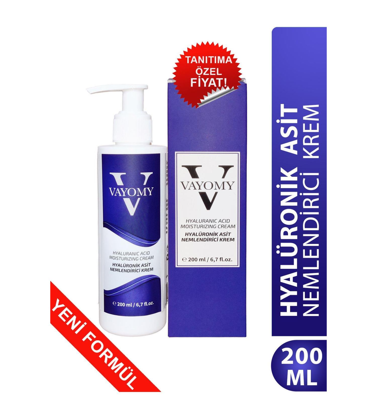 Vayomy Hyaluronic Acid Moisturizing Cream Care Cream 200ml - Buy Online on GoSupps.com