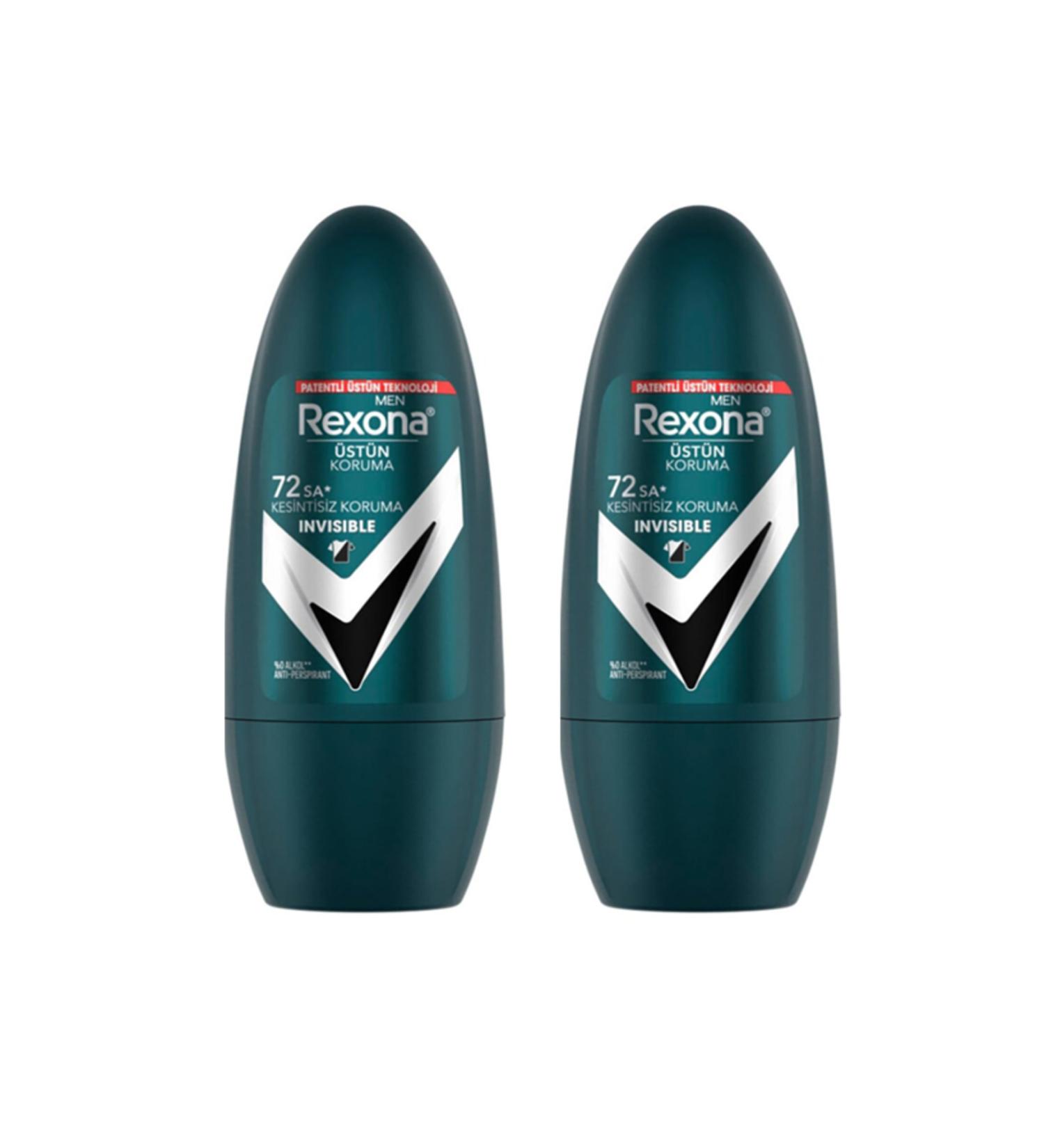 Rexona SUPERIOR PROTECTION 75 HOURS INVISIBLE ROLLON 50 ML MEN*2 PIECES