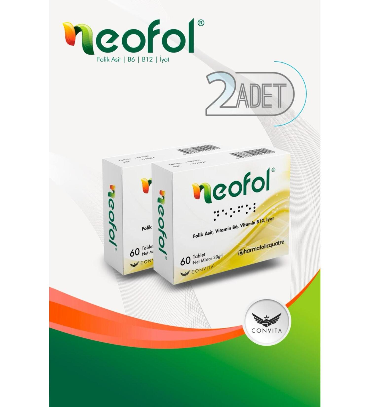 CONVITA Neofol 60 Tablets 2 Pieces