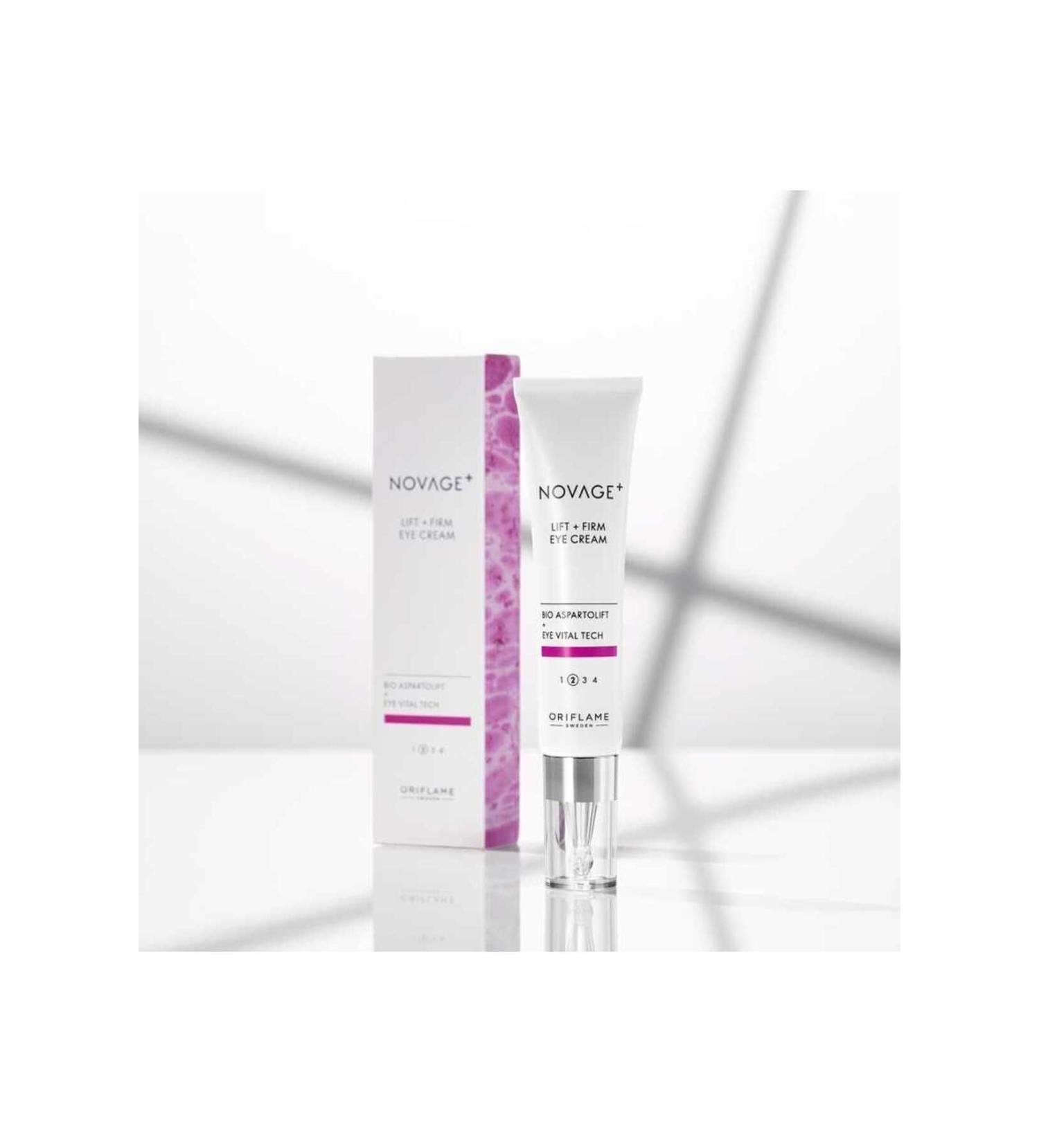 Oriflame Novage+ Effective Eye Cream for Lifting the Eyelid Area and Recovering Sagging - Buy Online on GoSupps.com