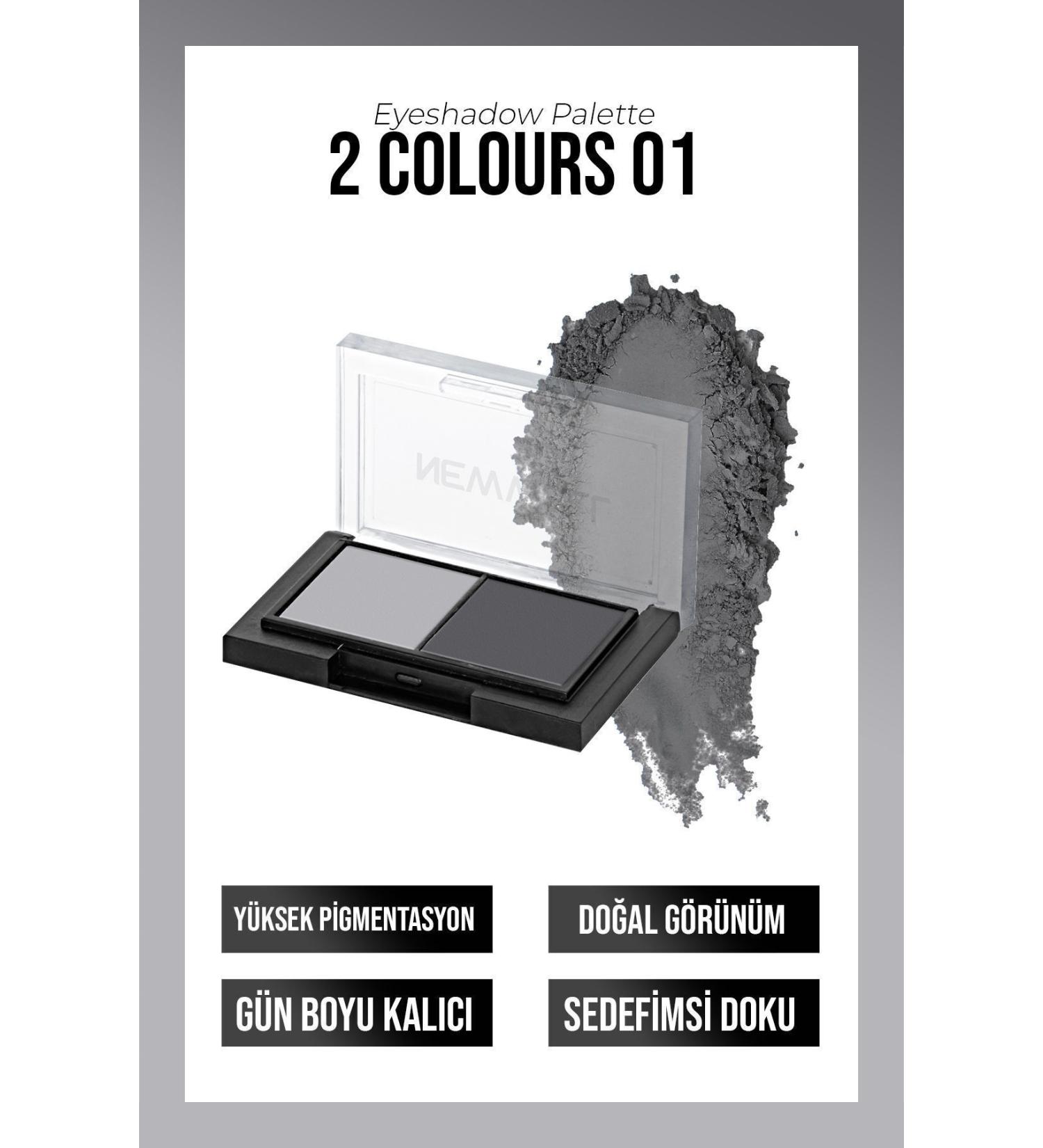 New Well Porcelain Make Up 2-pack Eyeshadow Palette No01 - Buy Online on GoSupps.com