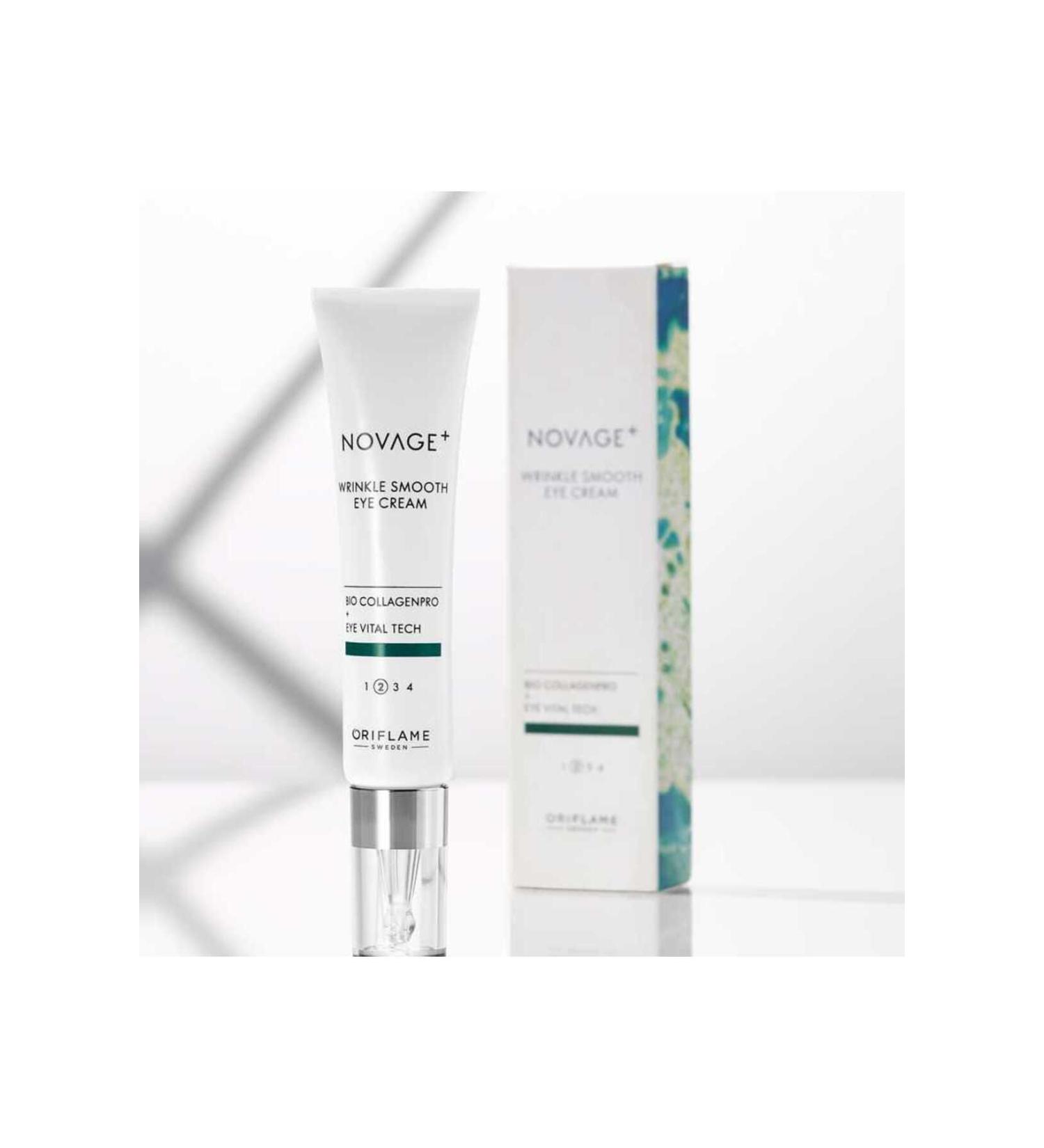 Oriflame Novage+ Wrinkle Smooth Anti-Wrinkle Eye Cream - Buy Online on GoSupps.com