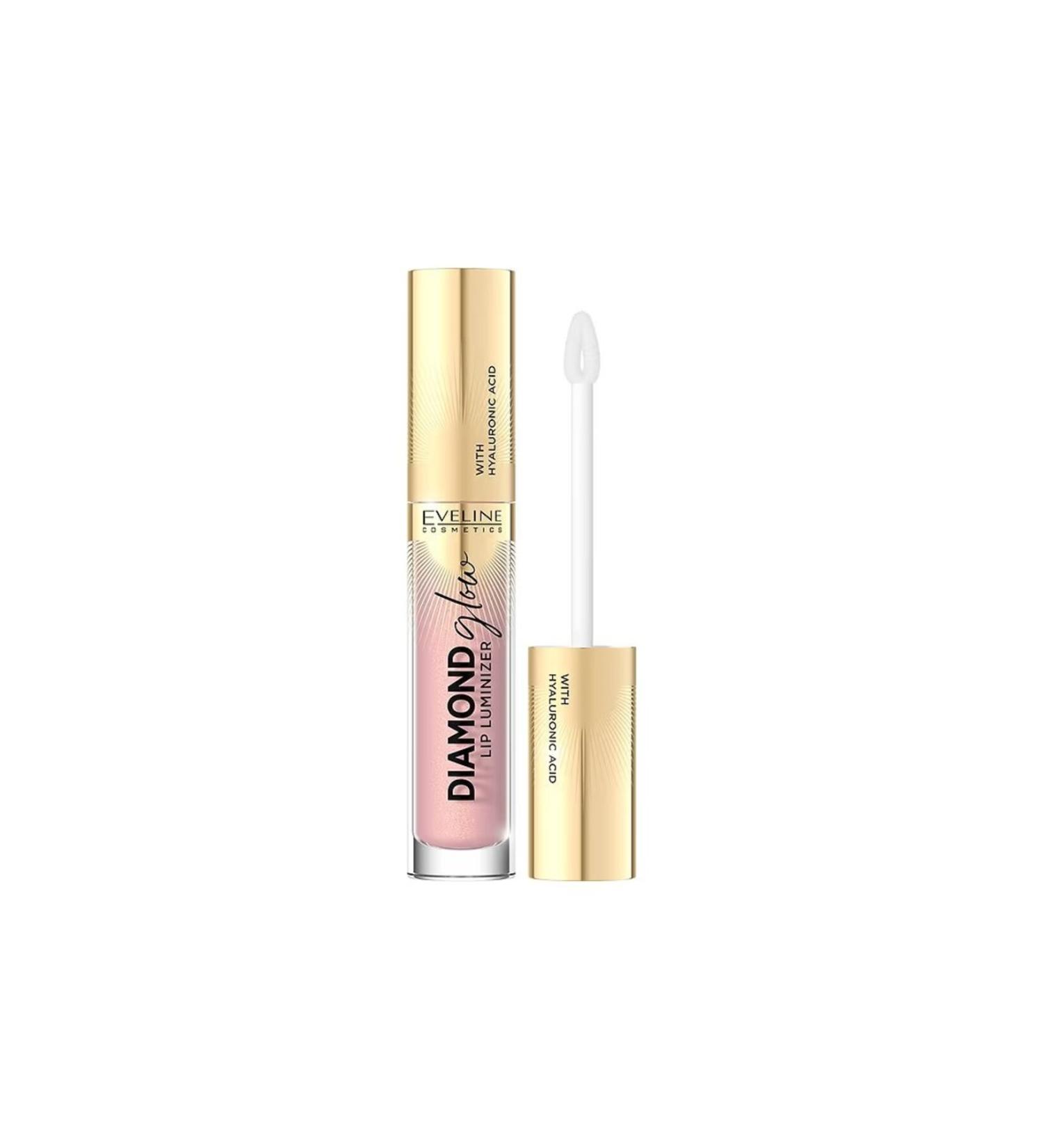 Eveline Cosmetics Lipgloss Diamond Glow Lip Luminezer Hyaluronic Acid Lip Gloss