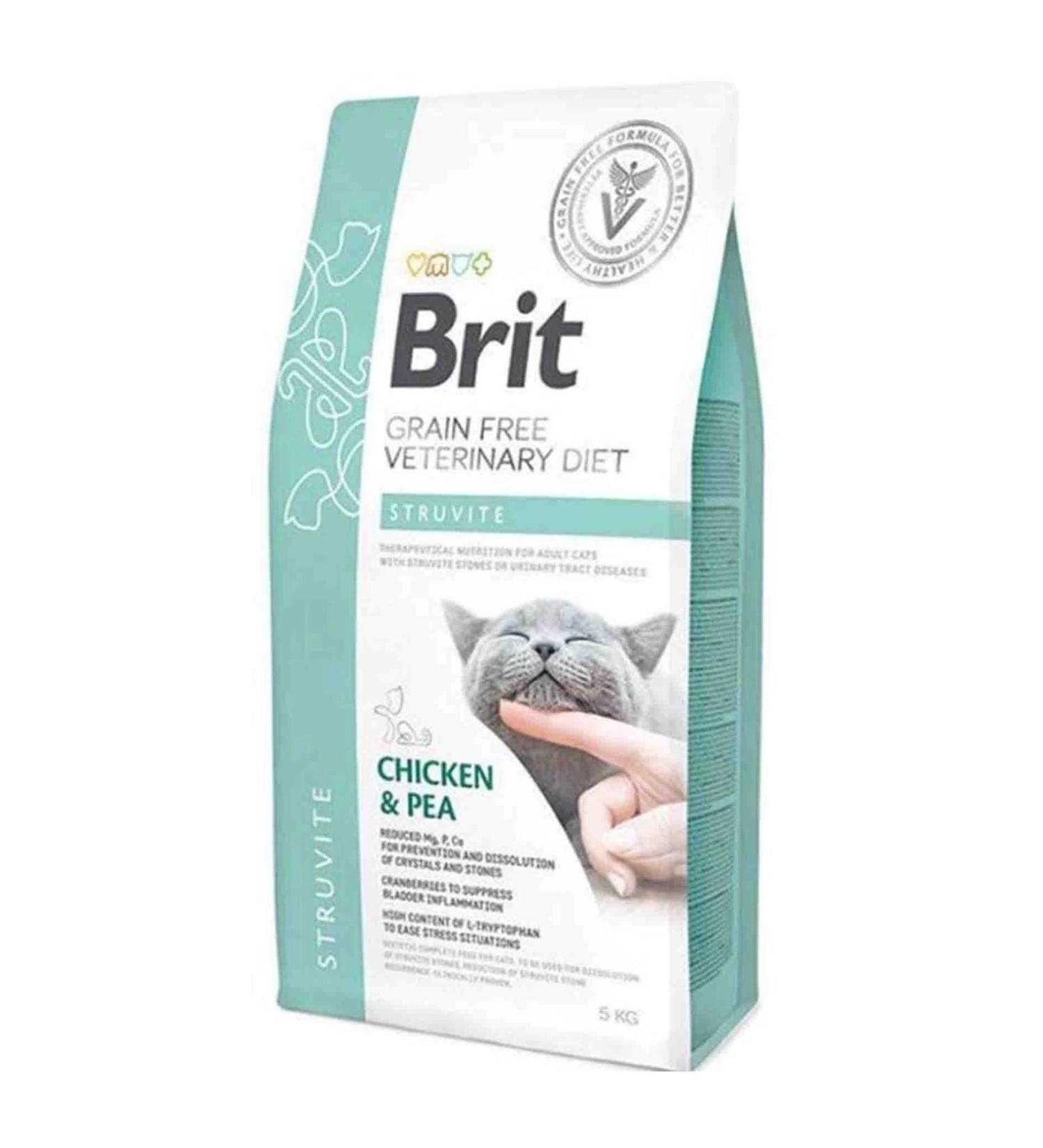 Brit Care Veterinary Diet Struvite Urinary Tract Health Support Grain-Free Cat Food 5kg