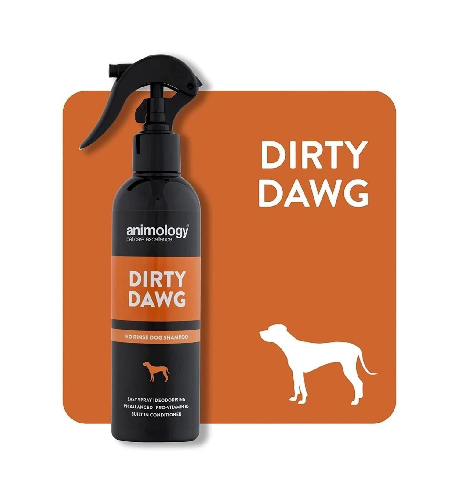 Animology Dirty Dawg No Rinse Dry Dog Shampoo 250 ml - Buy Online on GoSupps.com