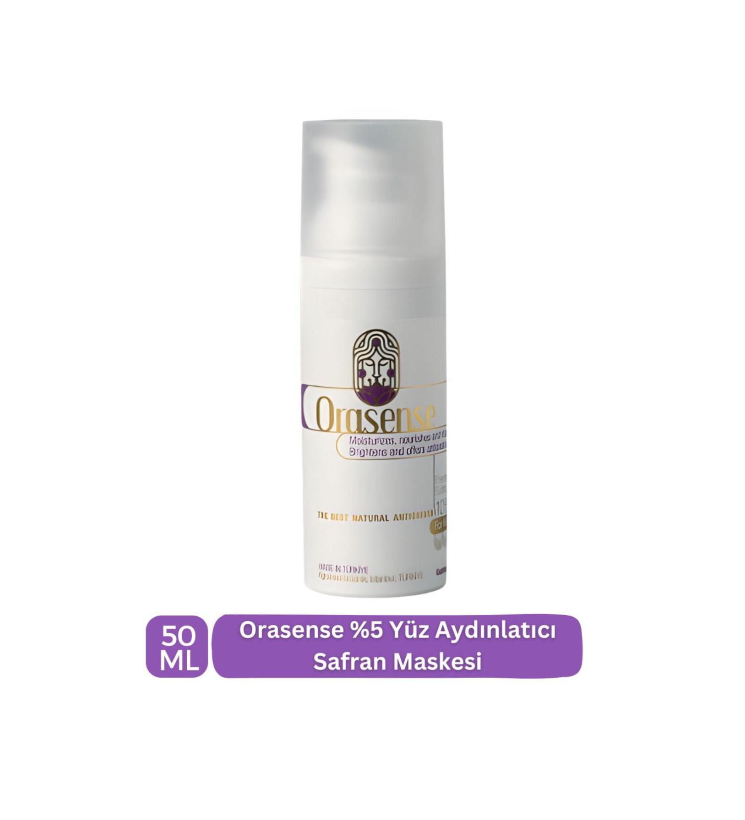 Orasense %5 Face Repairing and Brightening Luxury Saffron Mask 50ml - Buy Online on GoSupps.com