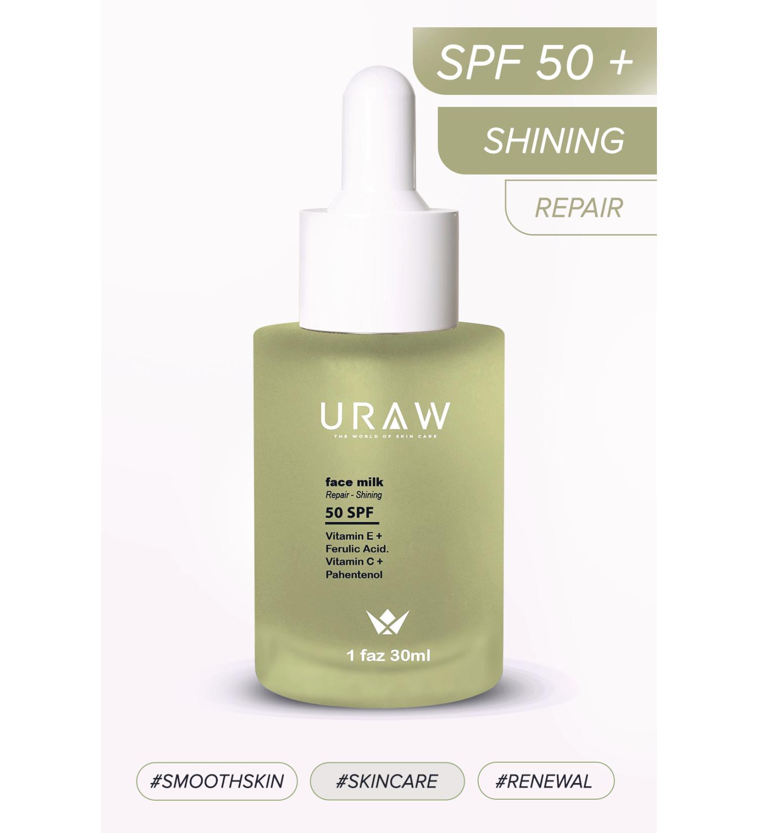 Uraw Face Milk (Regenerating Skin Care Serum Supporting Smooth Appearance (30 ml) - Buy Online on GoSupps.com