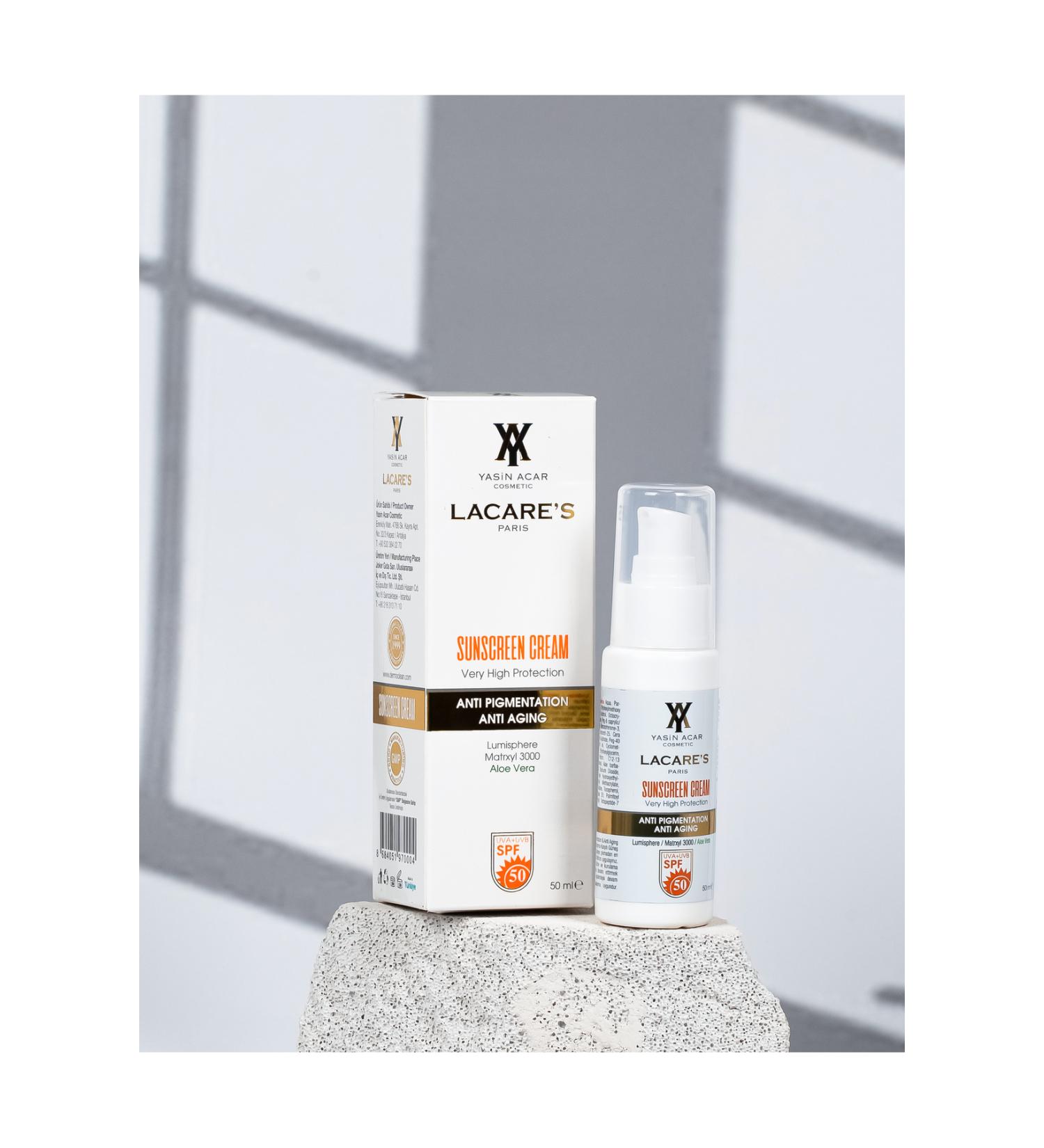 Lacares Paris Lacere's Paris Sun Cream Spf 50 Water Based - Buy Online on GoSupps.com