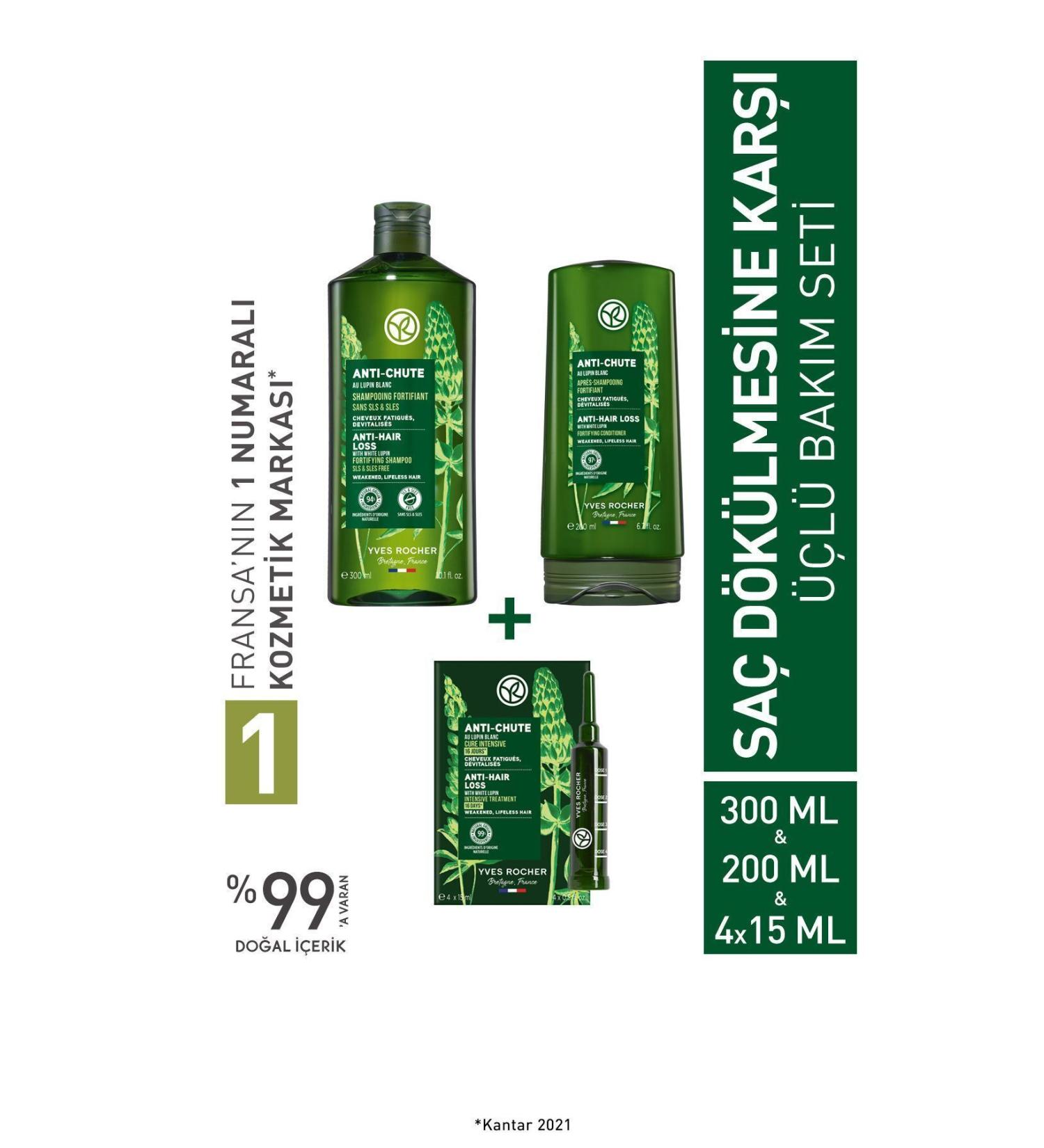 Yves Rocher Anti-Hair Loss 3-Piece Care Set - Buy Online on GoSupps.com