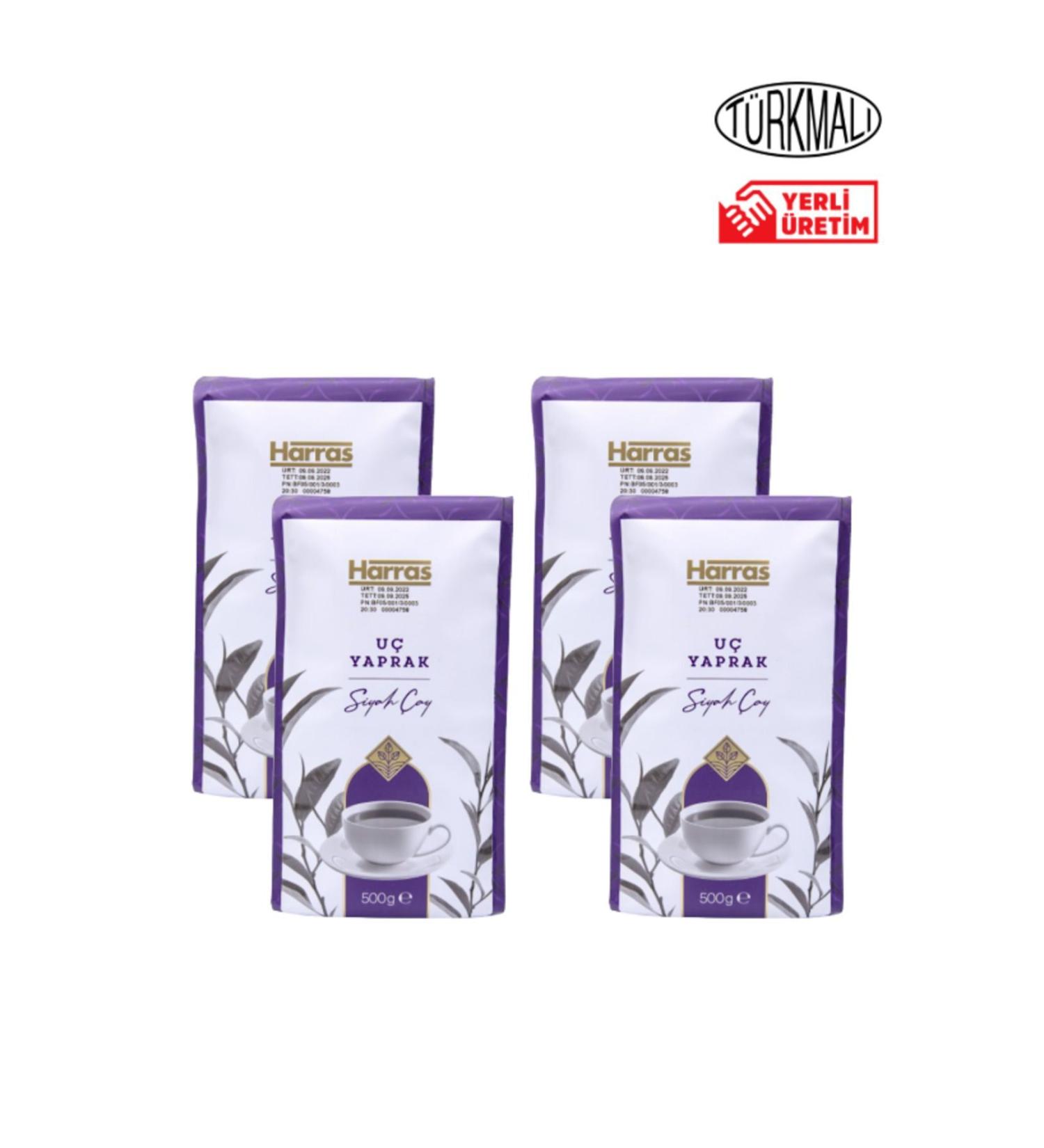 Harras Three Leaf Black Tea 500gr x 4 Packs