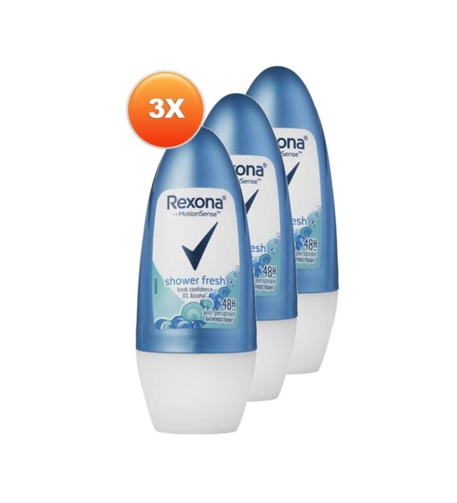 Rexona Shower Fresh Women Roll-on 50 Ml 3 Pack