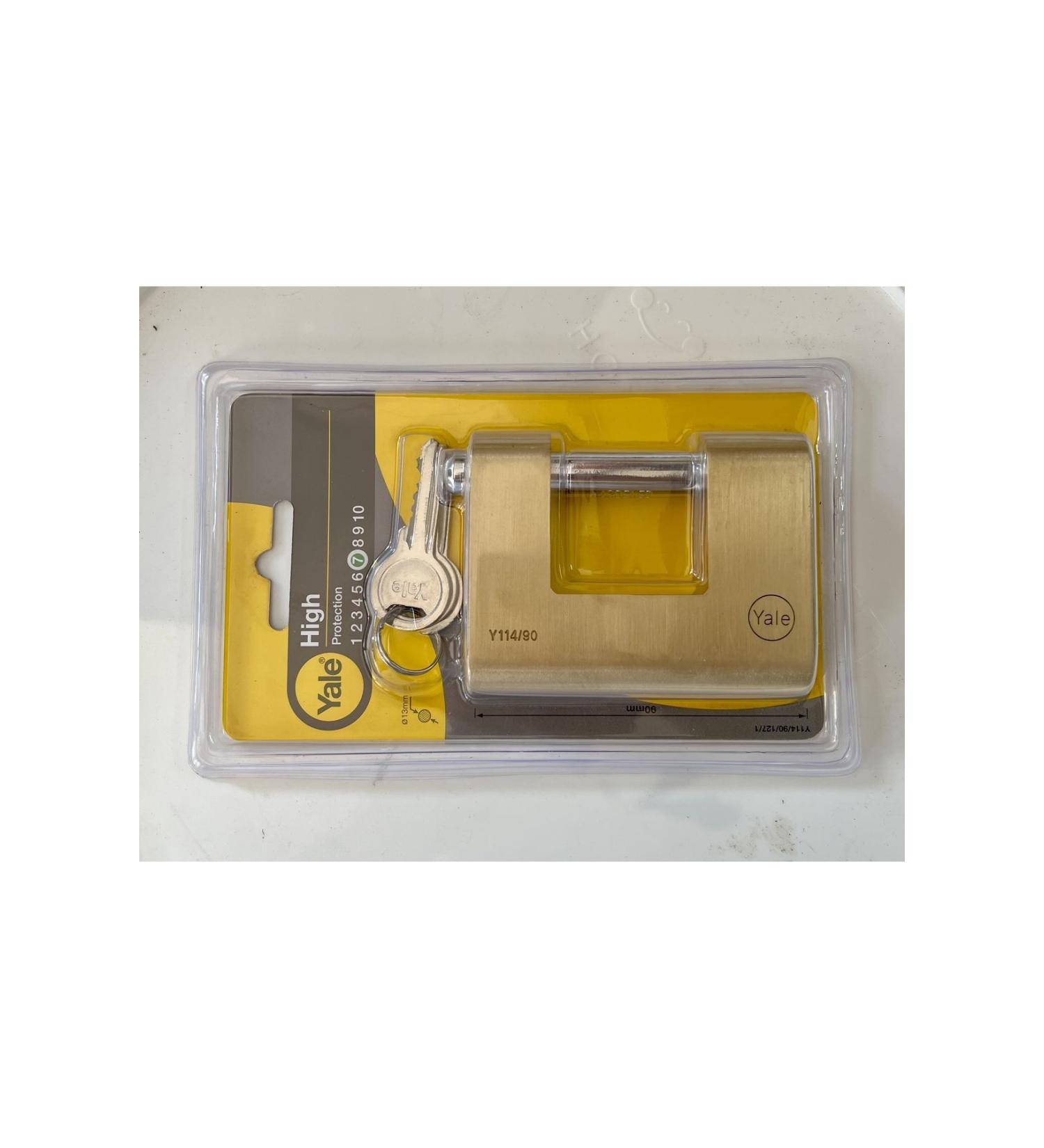Yale lock Uncuttable Padlock Yale Sliding Shaft 90