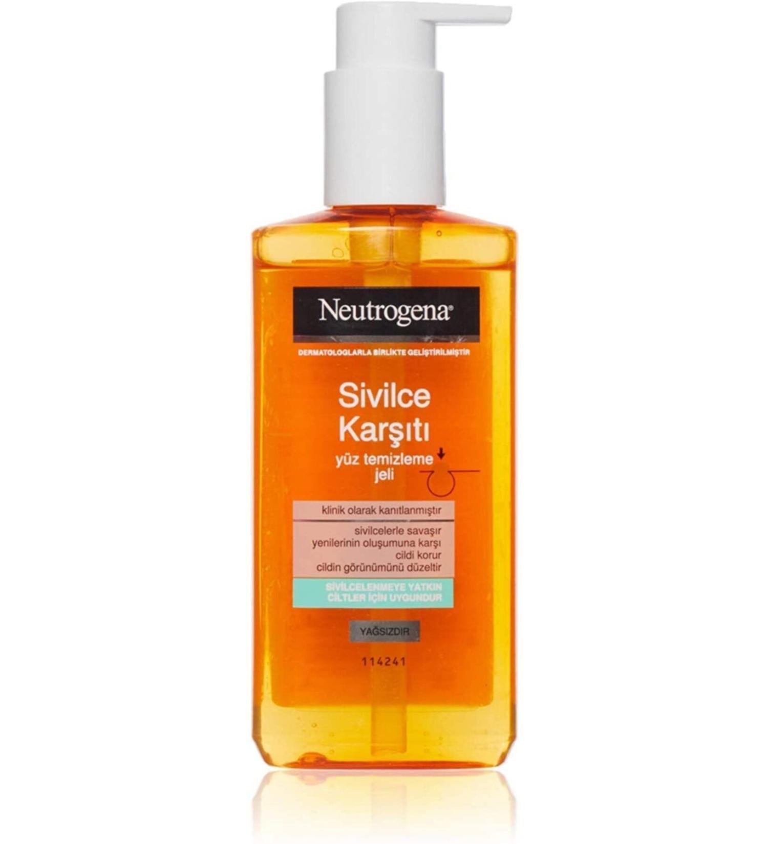 Neutrogena Visibly Clear Anti-Acne Facial Cleansing Gel 200 ml - Buy Online on GoSupps.com