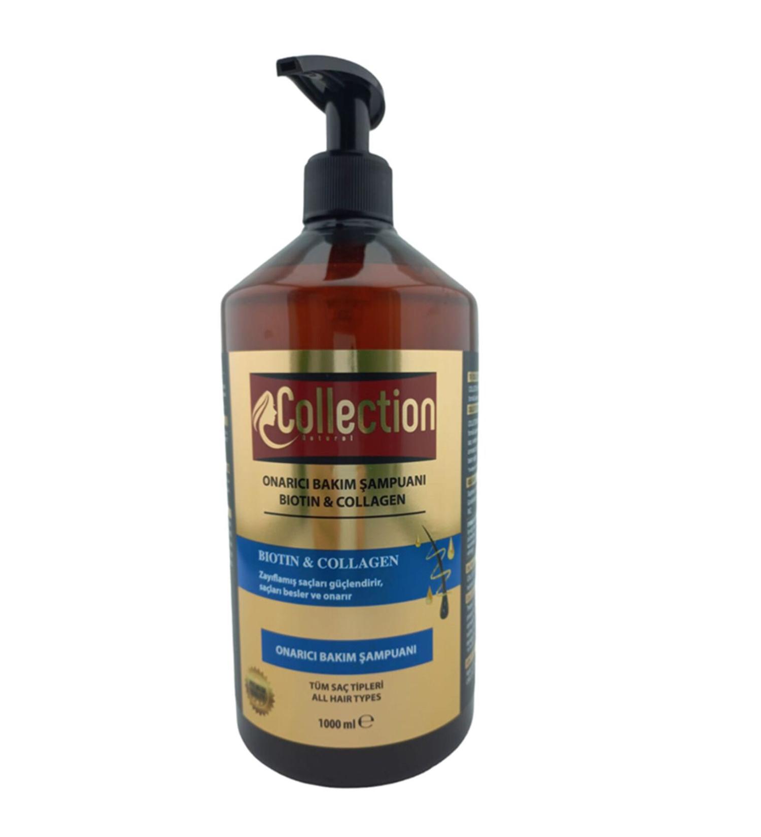 COLLECTION Collection REPAIR CARE SHAMPOO BIOTIN & COLLAGEN 1000 ml. e All Hair Types
