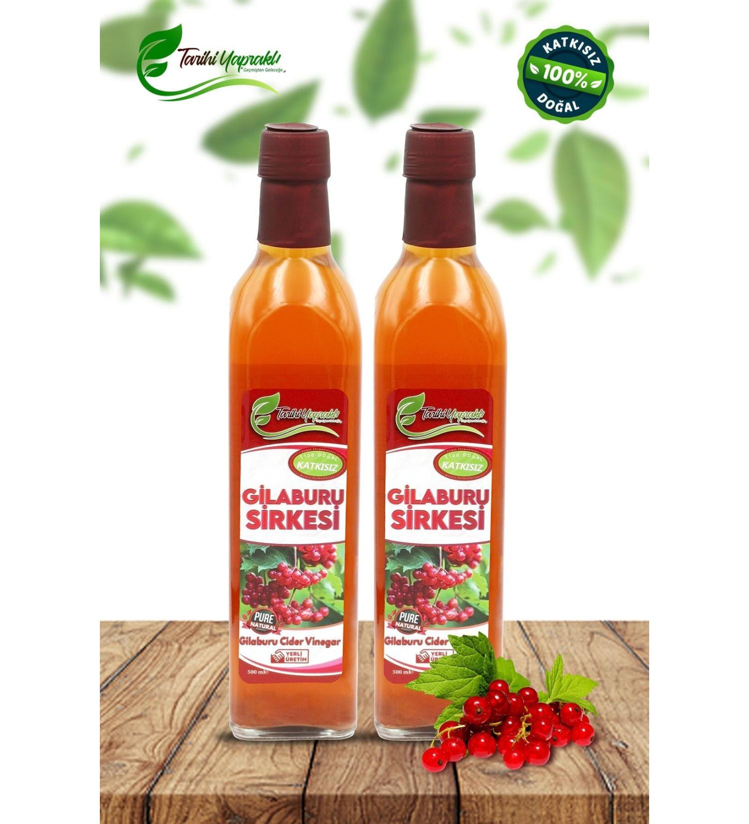 HISTORICAL LEAFLESS Additive-Free Natural Fermented Gilaburu Vinegar 2x500 ml