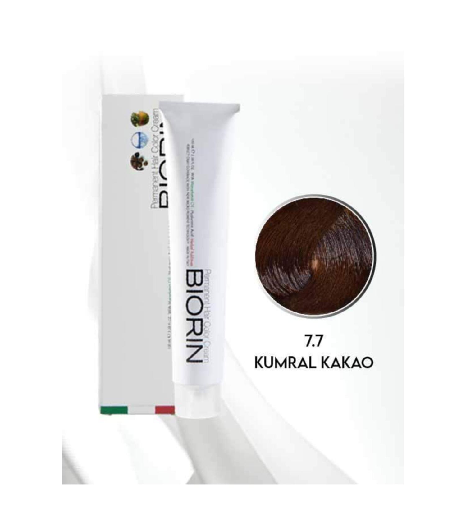 Biorin Permanent Hair Color Cream 100 Ml No: 7.7 Auburn Cocoa