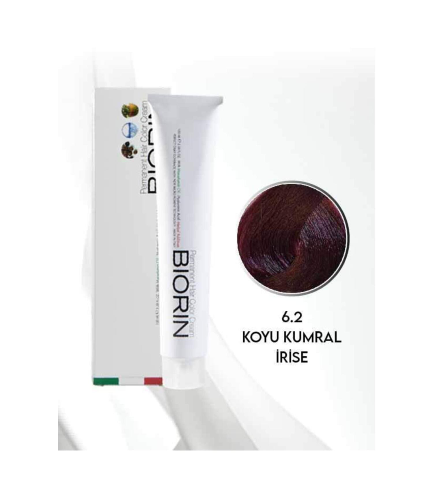 Biorin Permanent Hair Color Cream 100 Ml No: 6.2 Dark Blonde Iris