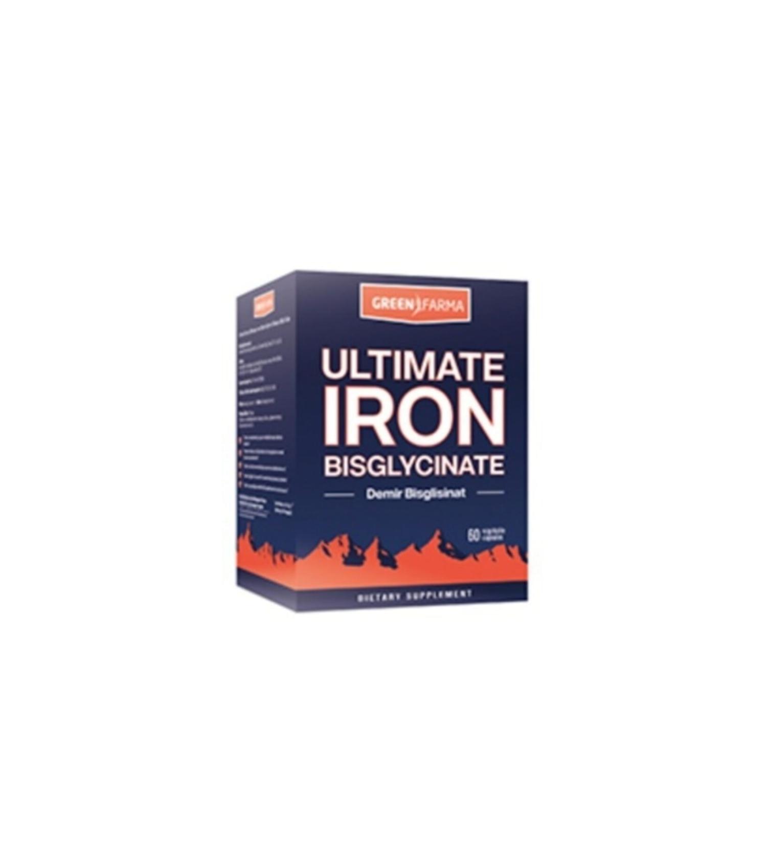GreenFarma Green Farma Ultimate Iron Bisglycinate 60 Capsules