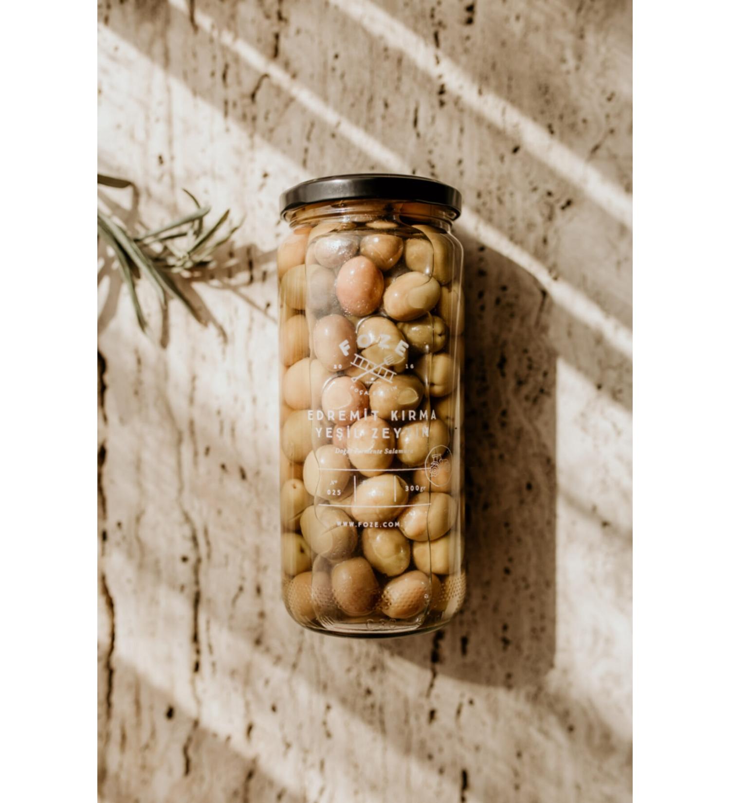 Foze Edremit Cracked Green Olives 300 G - Buy Online on GoSupps.com