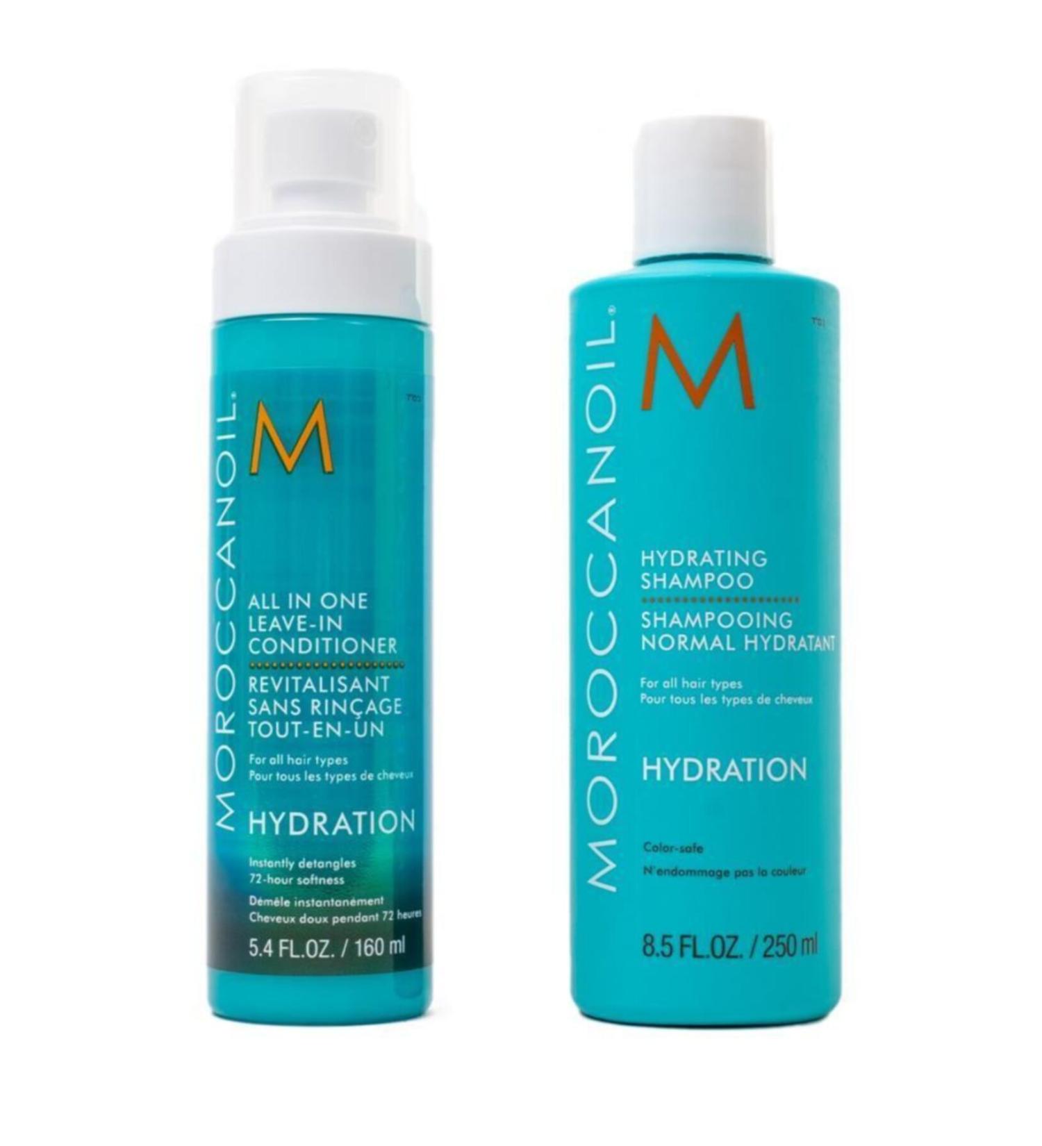 Moroccanoil All In One Leave-in Conditioner 160-ml. / Hydrating Shampoo 250-ml. Set of 2