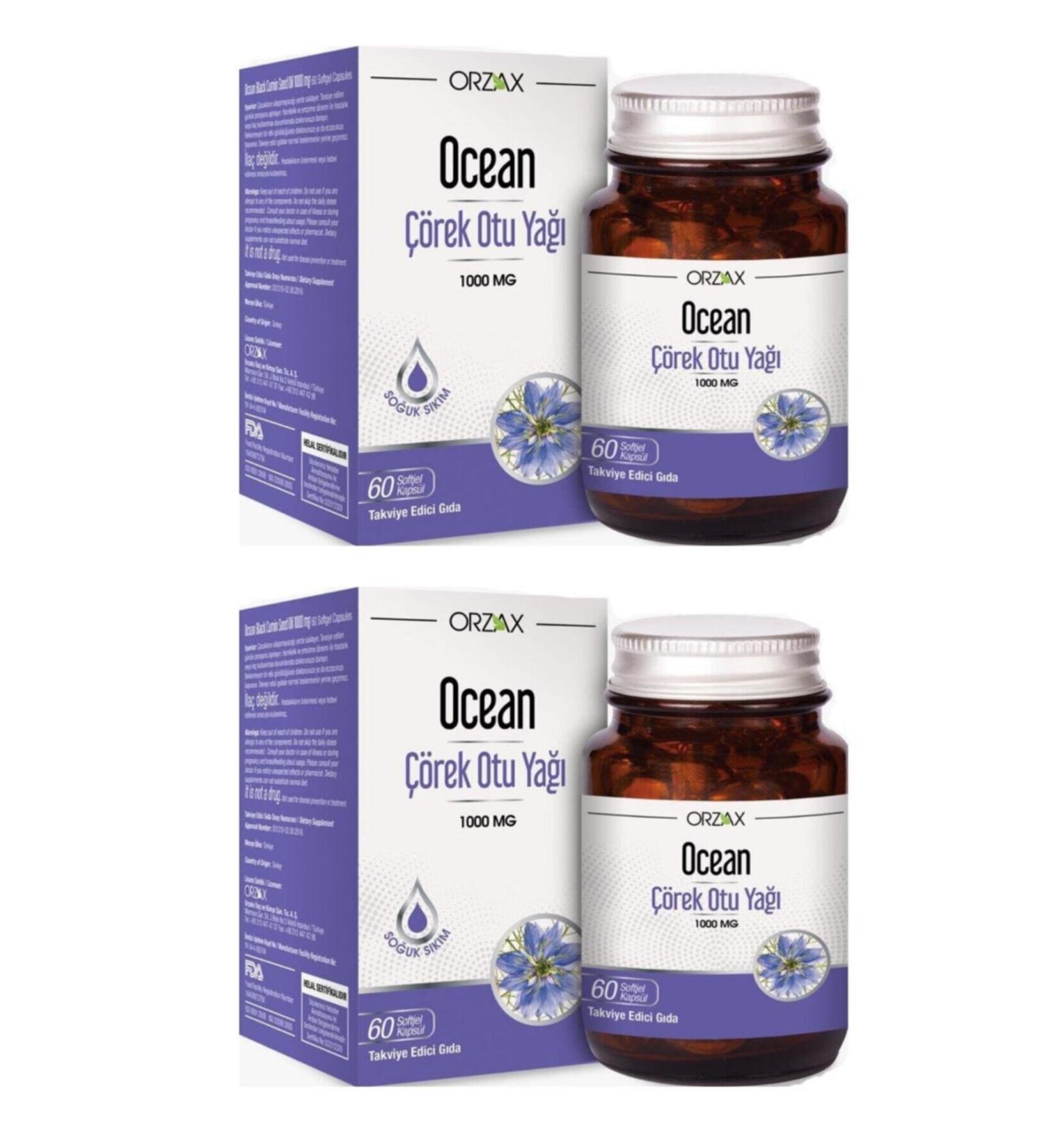 Ocean Black Cumin Oil 1000 mg 60 Capsules 2 Pieces