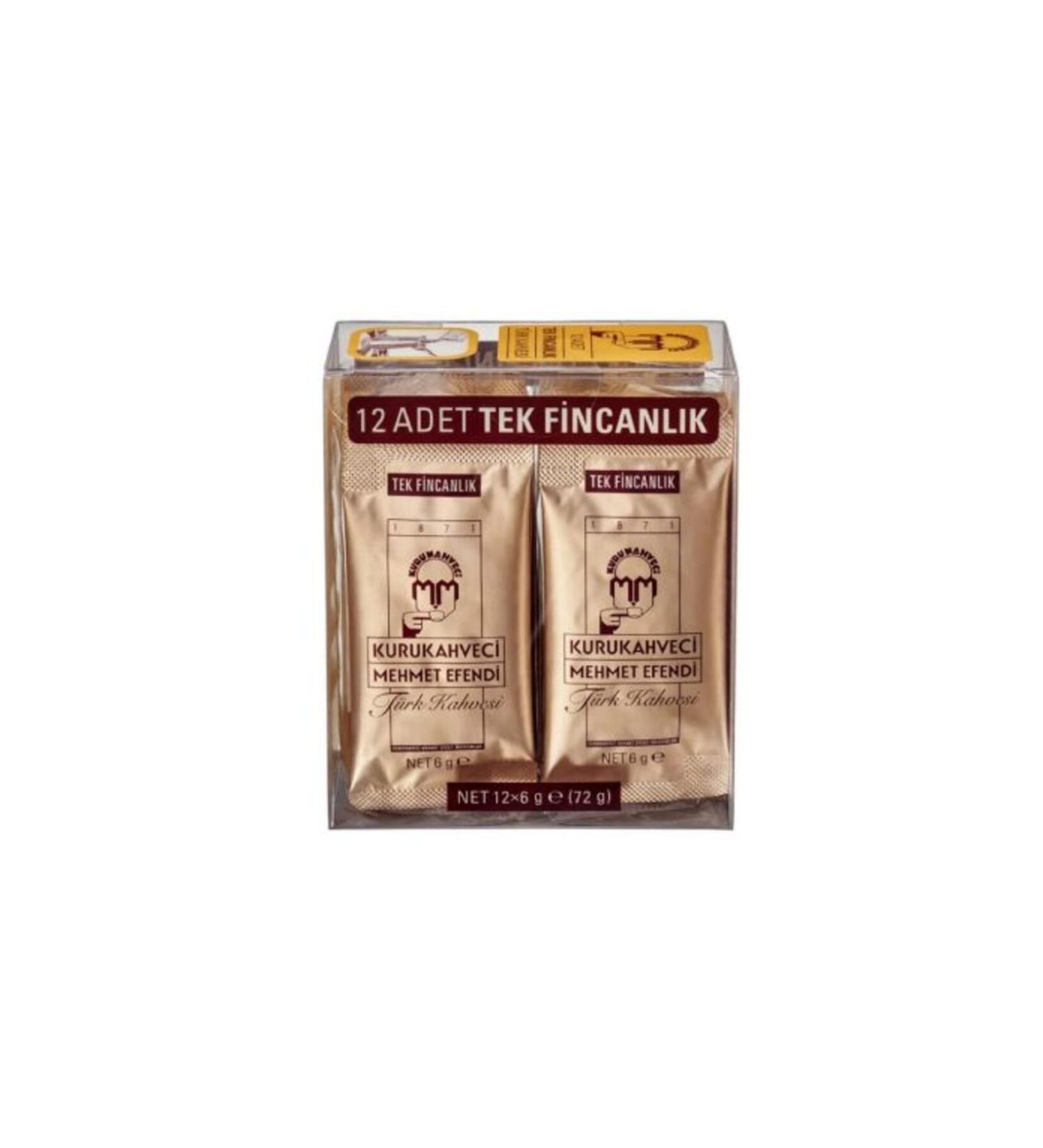 Mehmet Efendi Coffee Maker Mehmet Efendi Turkish Coffee 12*6 Gr. (6 pieces)