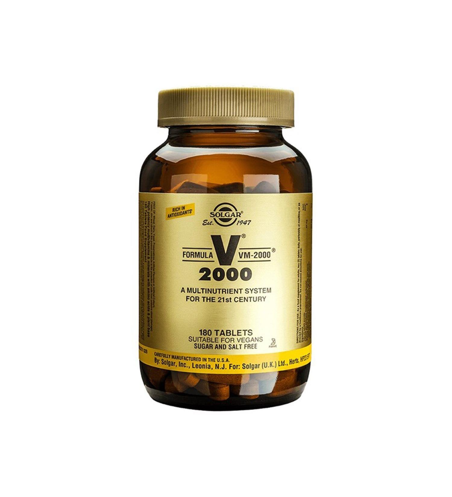 Solgar Vm 2000 Multivitamin 180 Tablets