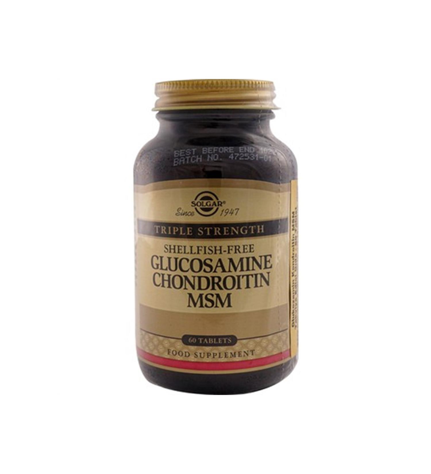 Solgar Glucosamine Chondroitin Msm 60 Tablets