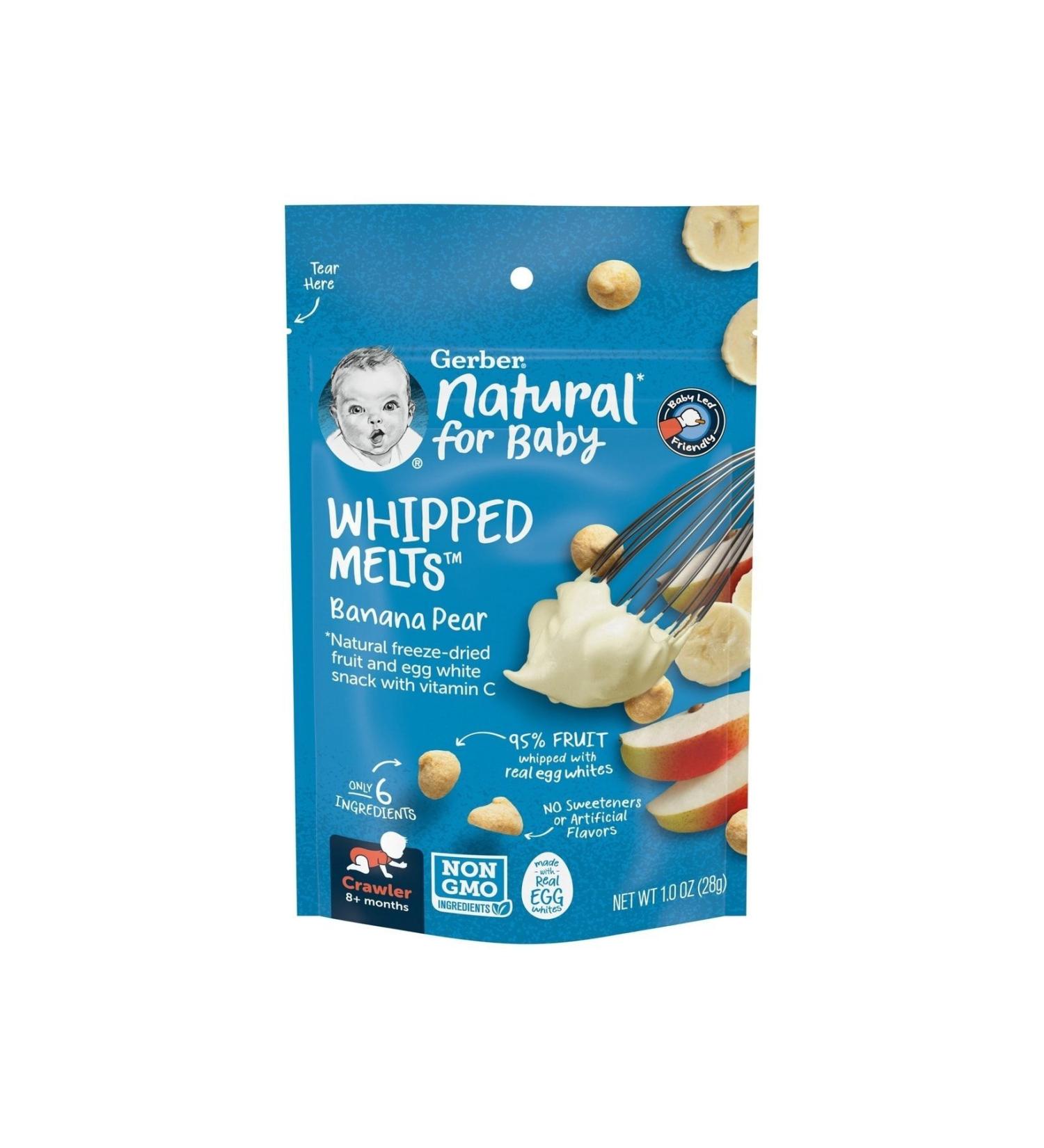 Gerber Whipped Melts Banana Pear 28 Gr.
