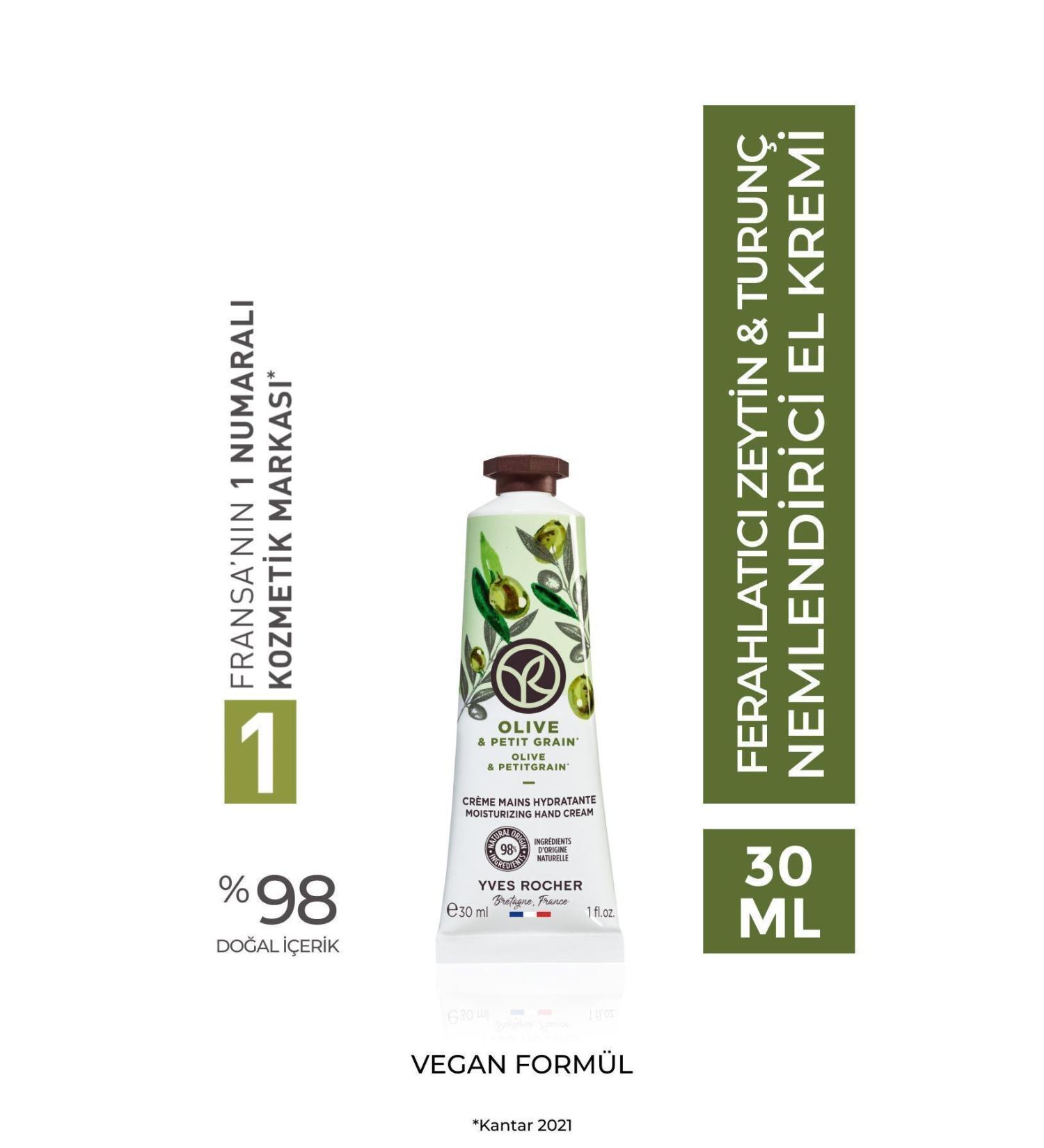 Yves Rocher Moisturizing Hand Cream - Refreshing Olive Citrus - 30ml-90415 - Buy Online on GoSupps.com