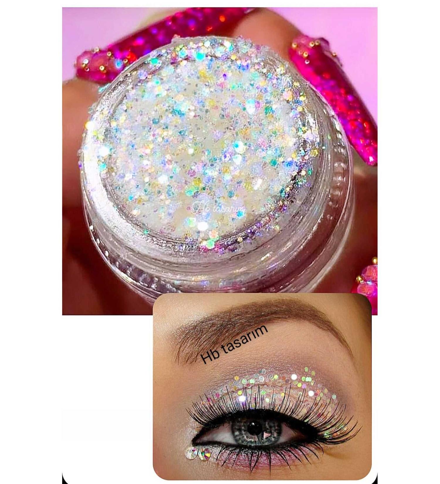 hbtasarim Creamy Gel Shiny Glitter Glitter Eyeshadow - Buy Online on GoSupps.com