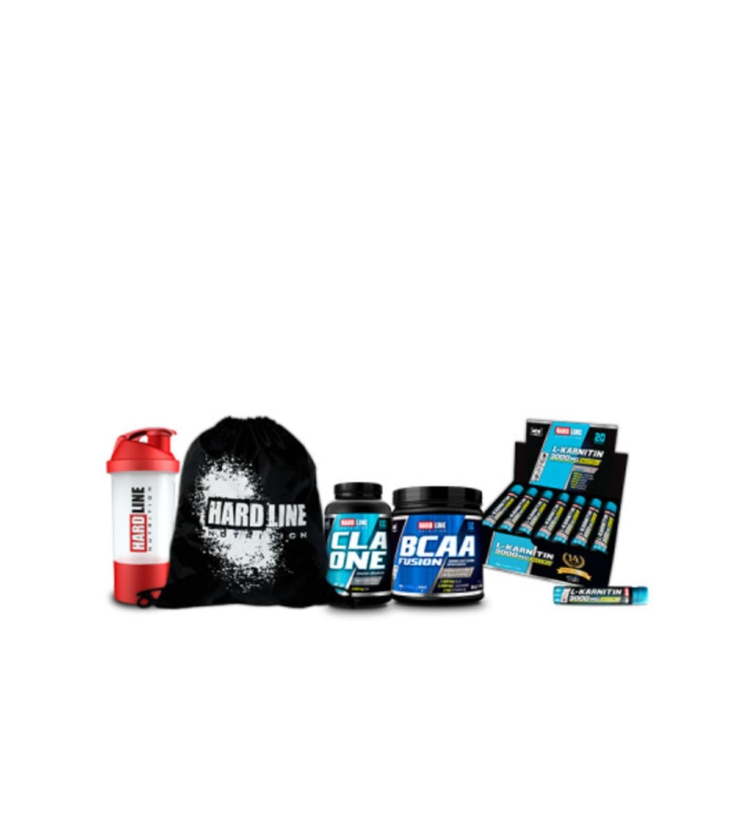 Hardline Bcaa Fusion 500 gr + L-carnitine Matrix 3000 Mg + Cla One Combination