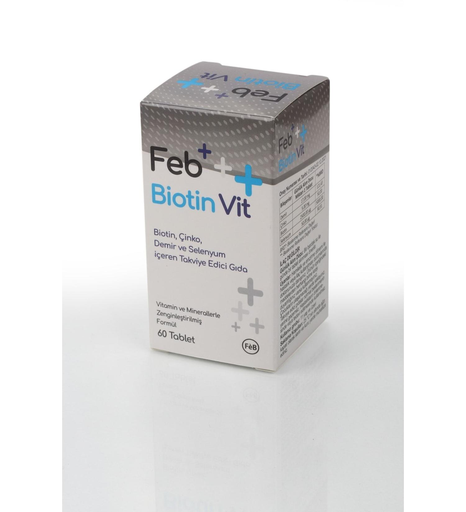 FEBV T Feb Biotin Vit 60 Tablets - Buy Online on GoSupps.com