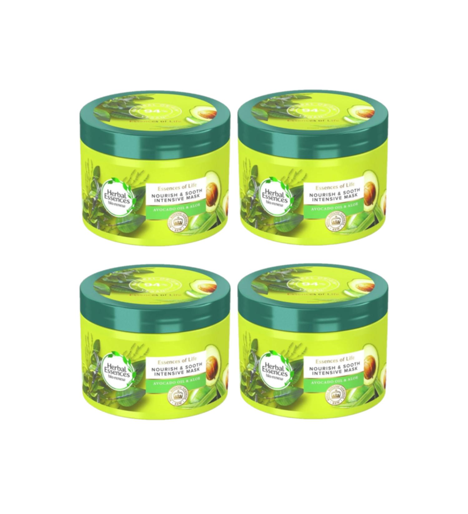 Herbal Essences Avocado Oil & Aloe Vera Mask 450ml x4 PCS